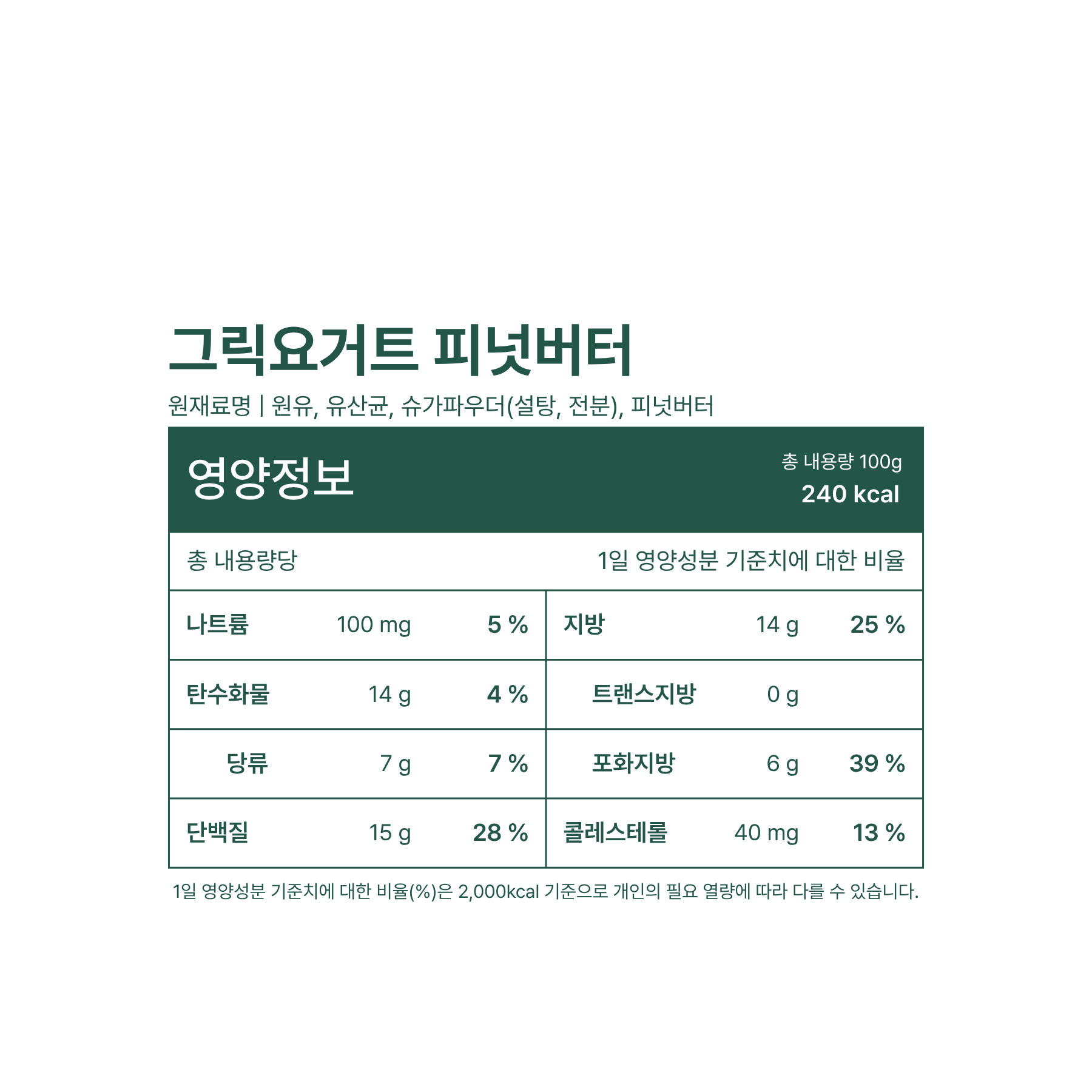 레이지요거트 프리미엄 피넛버터