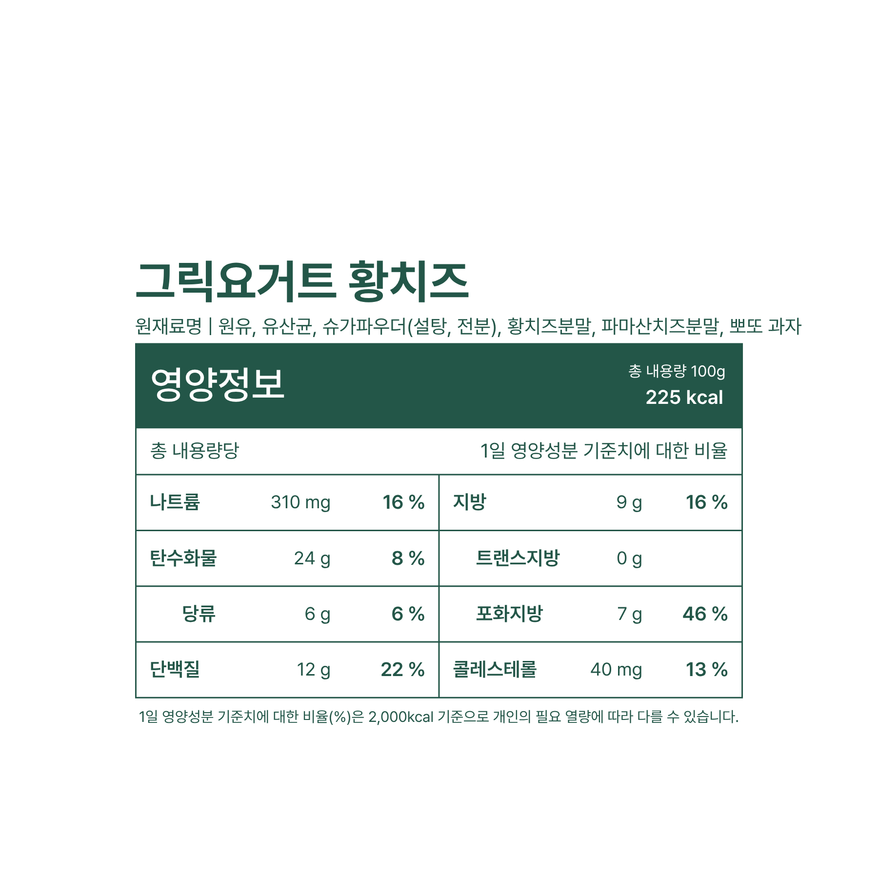 레이지요거트 프리미엄 황치즈