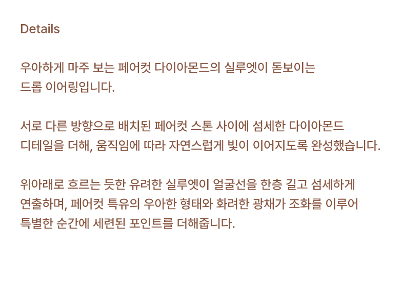 더블 페어컷 이어링
