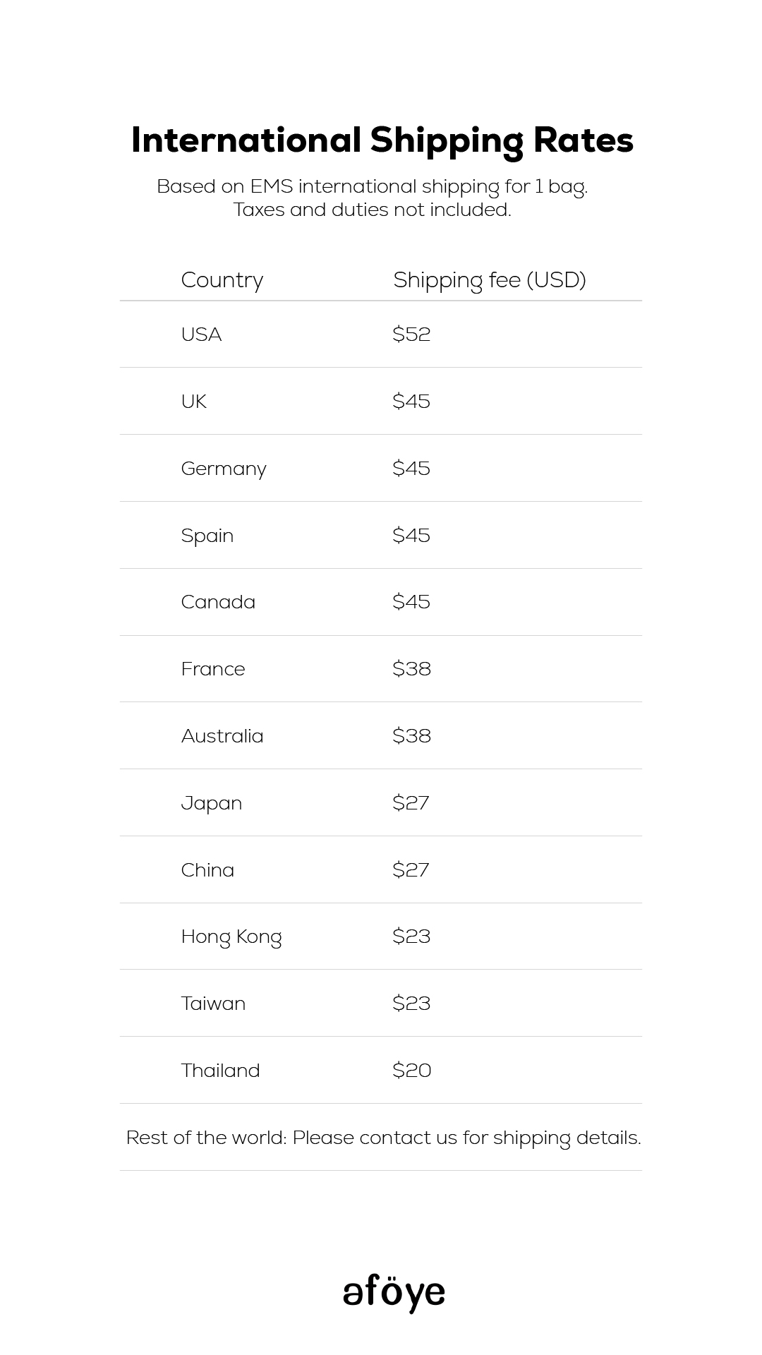 global shipping