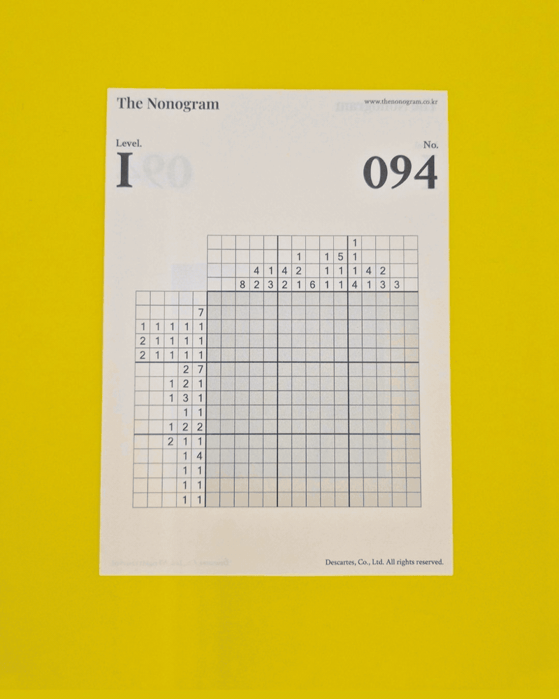 The Nonogram 패키지 (노노그램+보드판+연필)