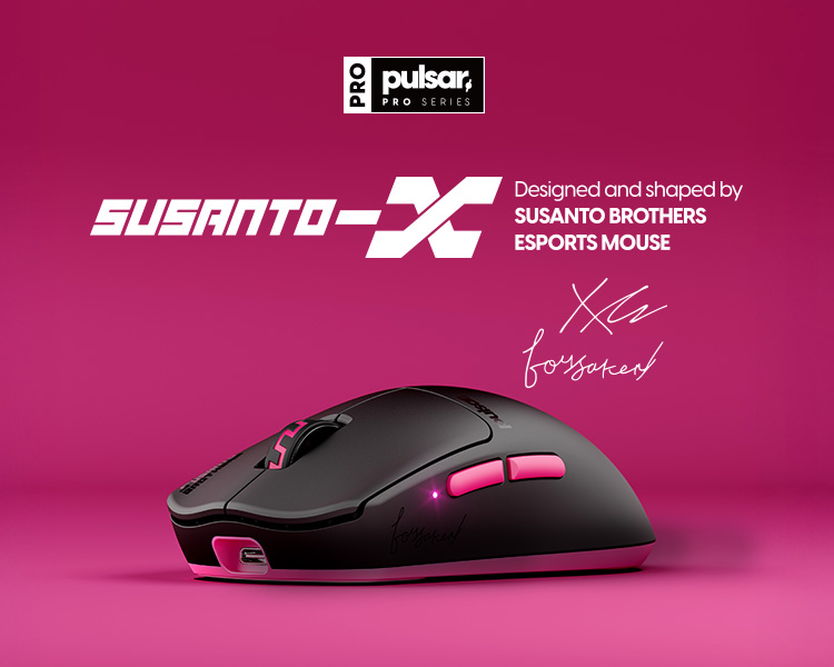 펄사 Pulsar PRO Series Susanto-X 무선 게이밍 마우스 (미디움 대칭)