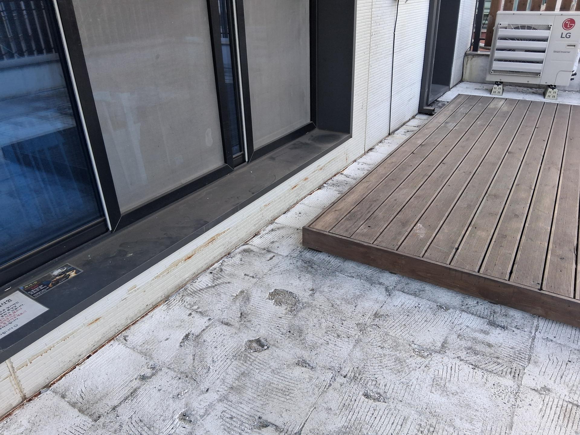 광양 중동 펜션 연합스틸 스테인리스방수 스테인리스 옥상스틸방수 시공현장 실링형 시공전