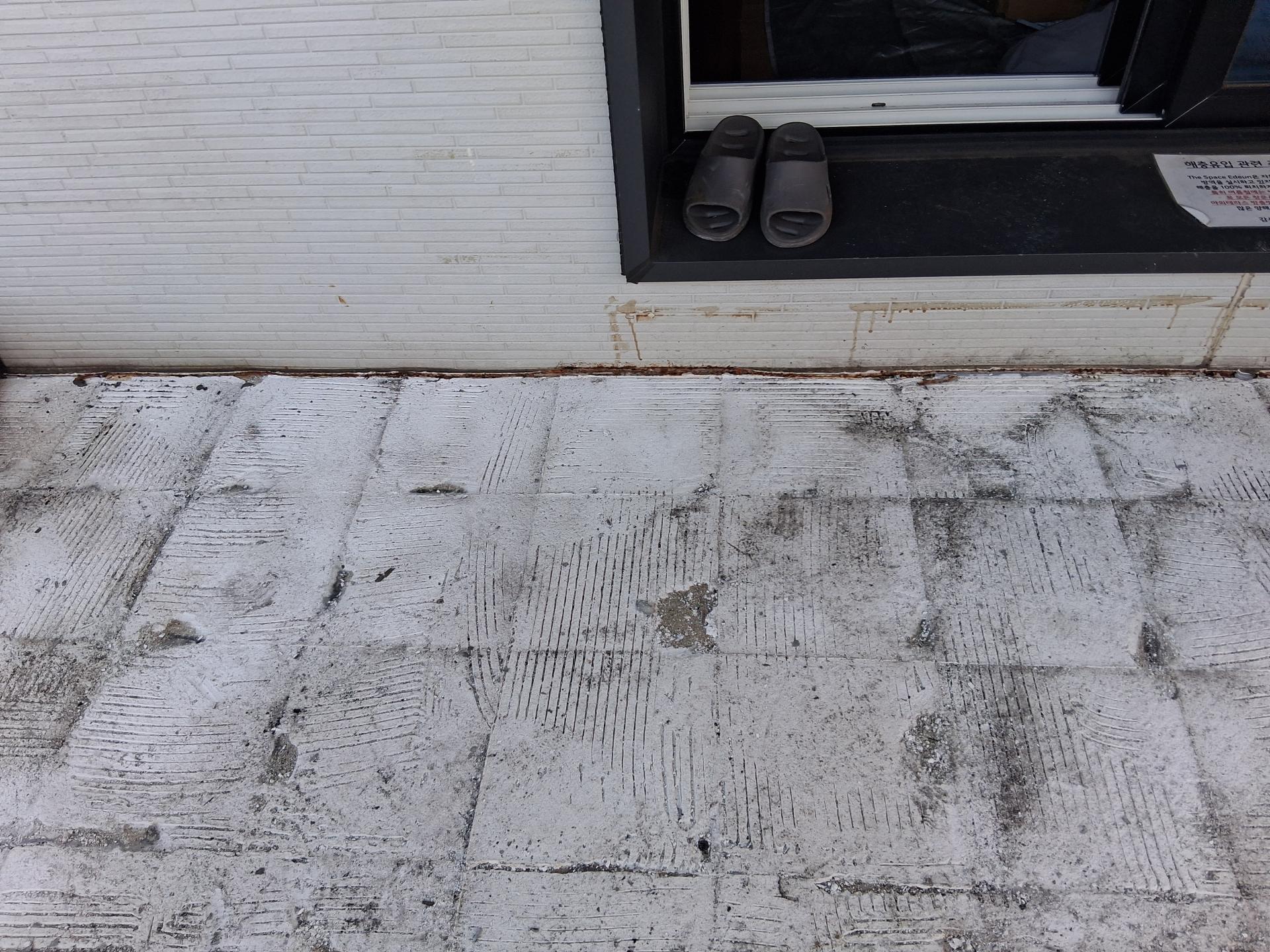 광양 중동 펜션 연합스틸 스테인리스방수 스테인리스 옥상스틸방수 시공현장 실링형 시공전