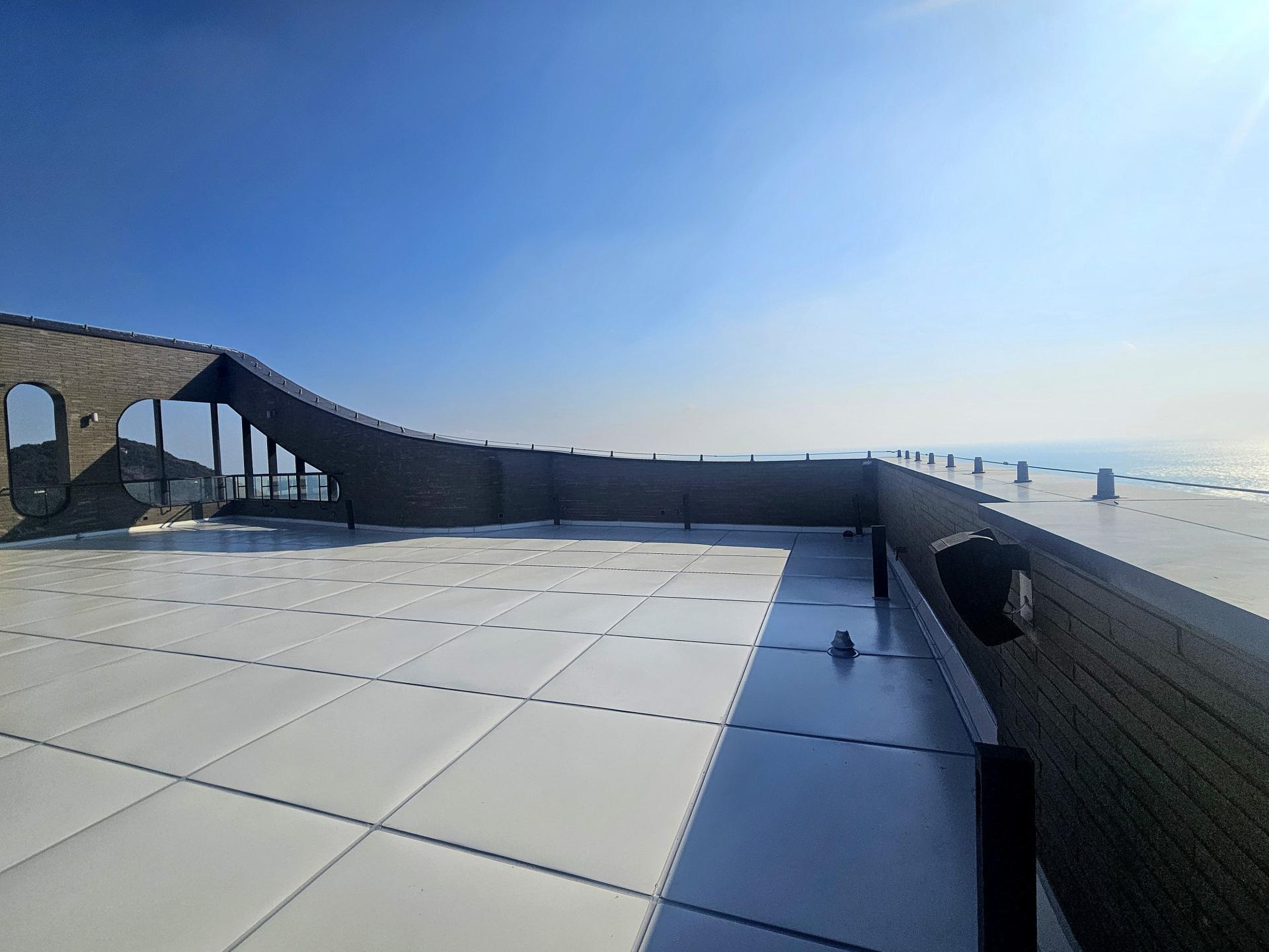 부산 해운대 H사 빌딩 옥상방수 스틸방수 스테인리스옥상방수 스테인리스 스텐방수 시공현장 (주)연합스틸 보강형 시공후