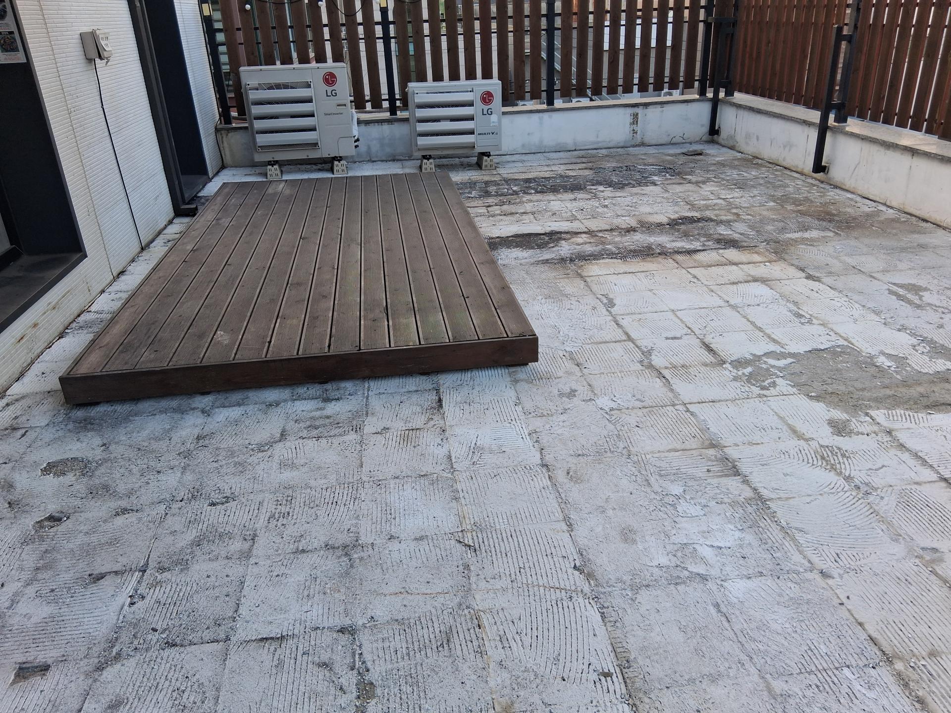 광양 중동 펜션 연합스틸 스테인리스방수 스테인리스 옥상스틸방수 시공현장 실링형 시공전