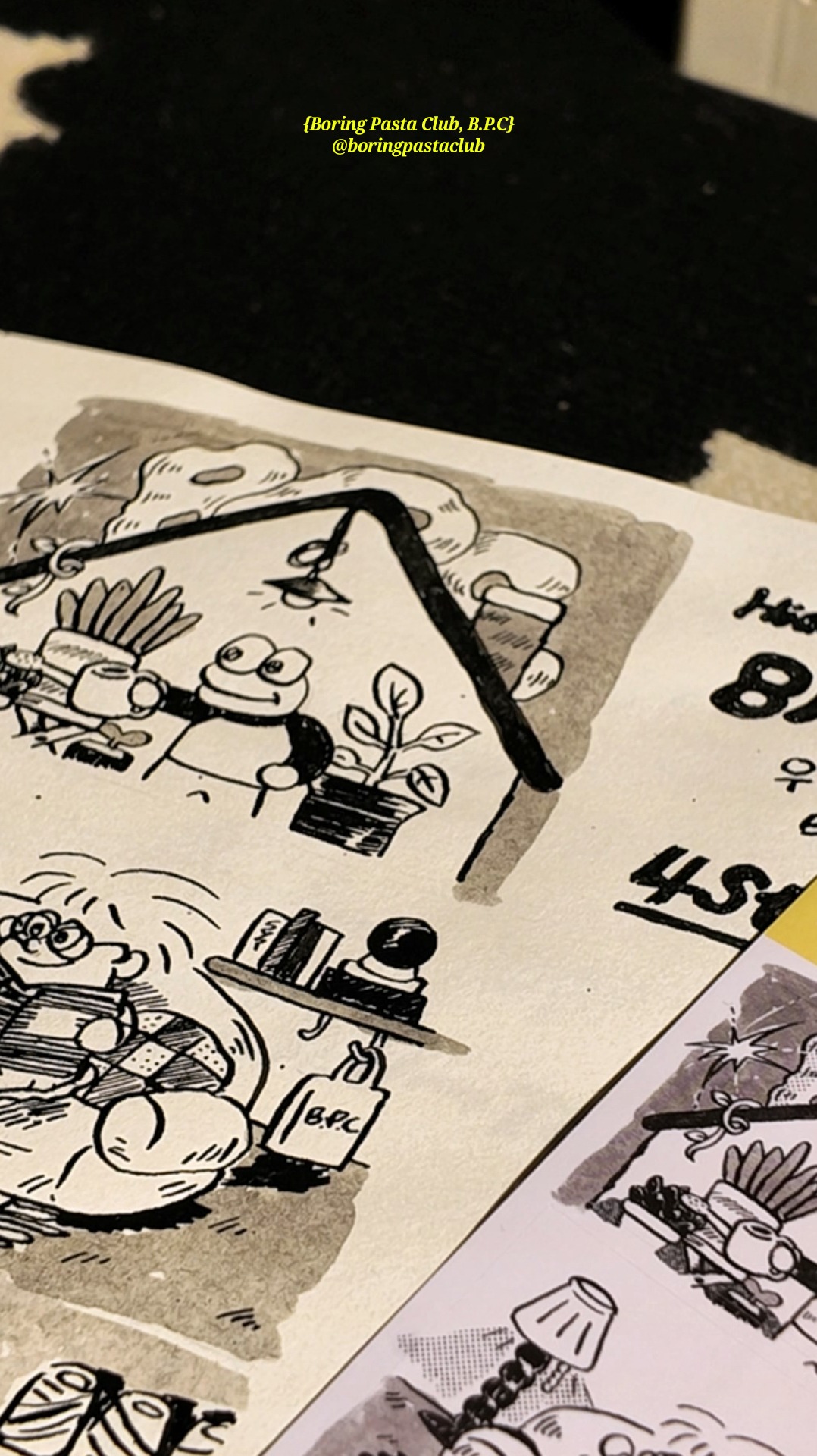 네컷만화 스티커) Welcome to B.P.C 맨숀