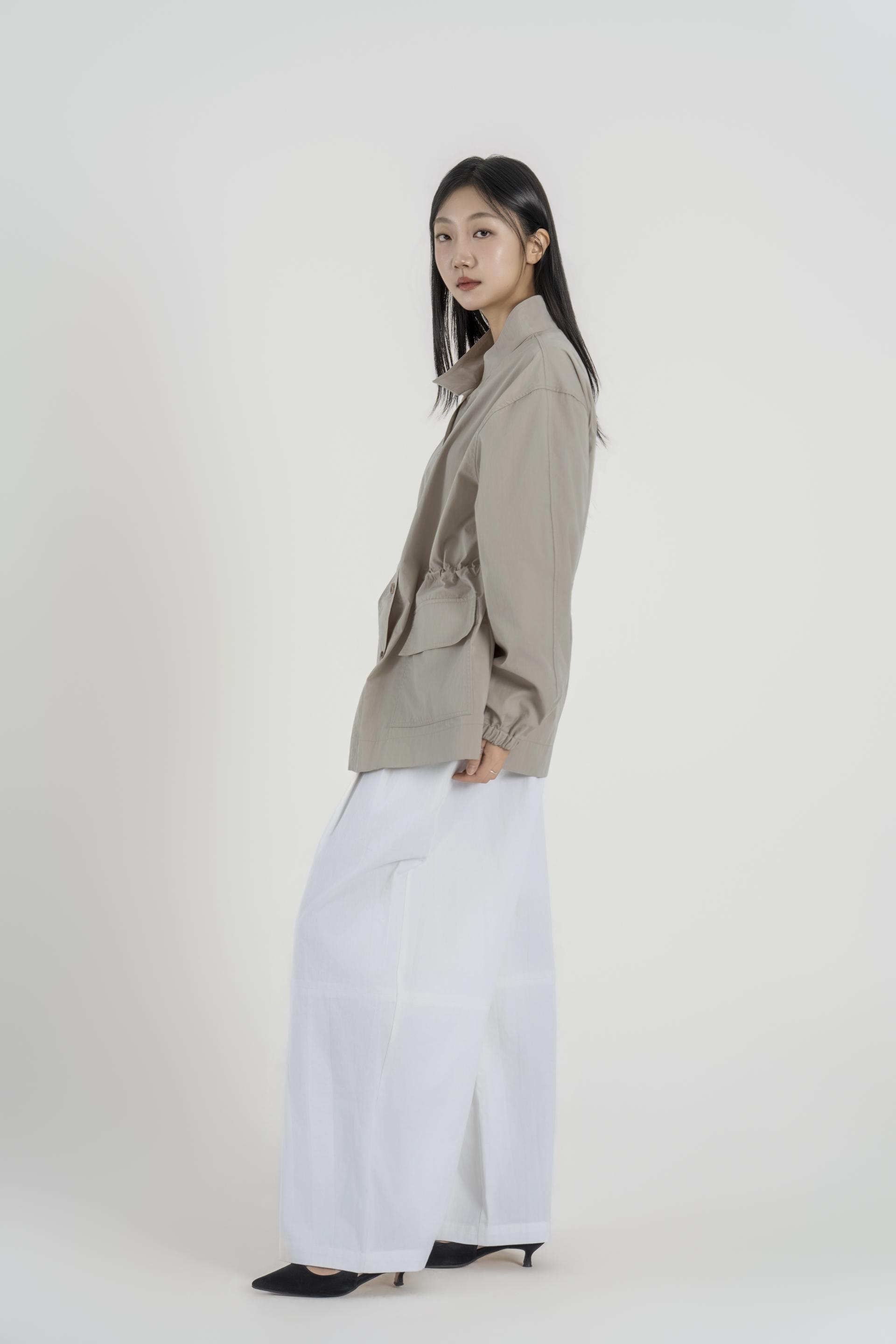 웨이스트 셔링 아웃포켓 필드 자켓