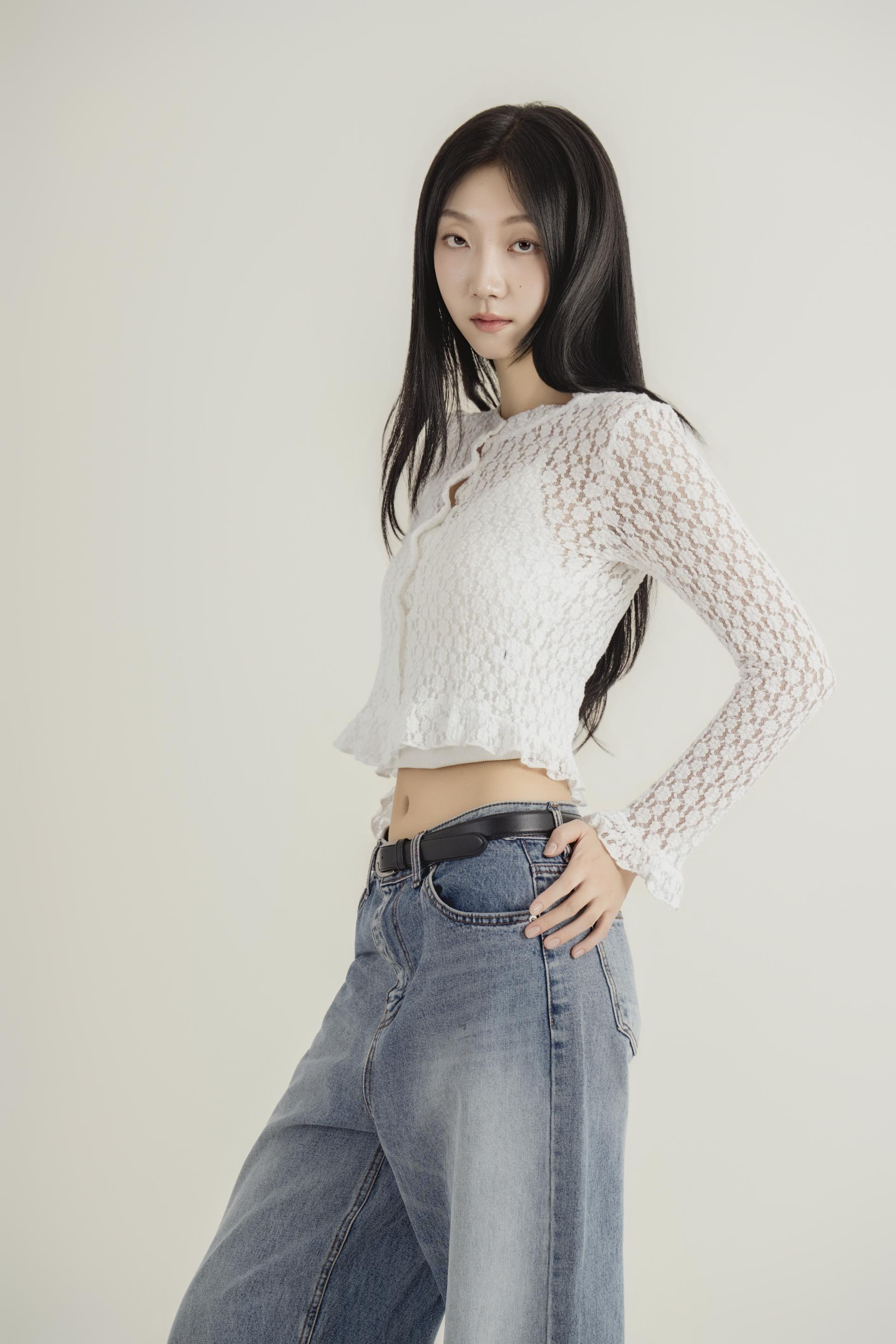 레이스 시어 크롭 가디건