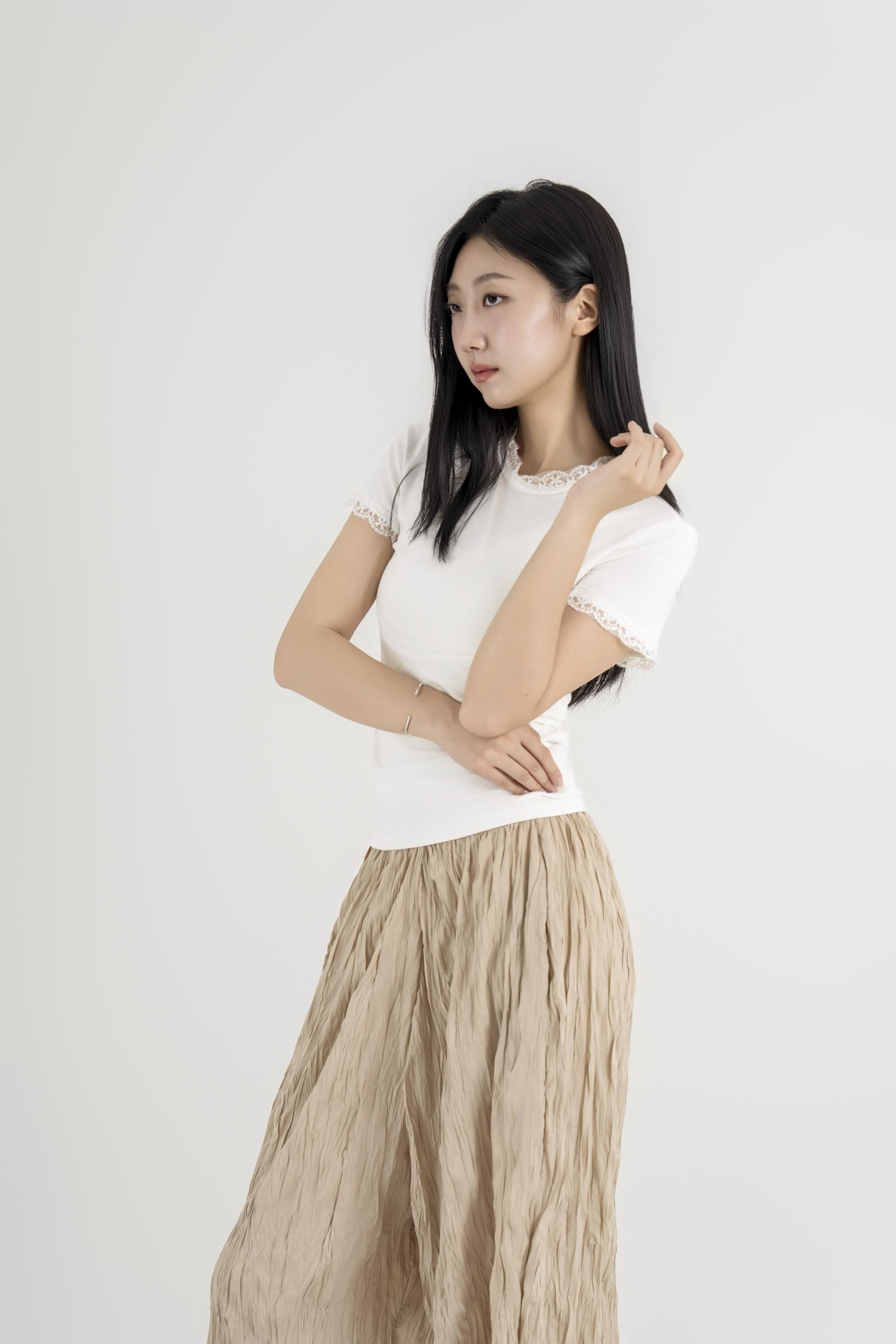 텍스처 볼륨 하렘 팬츠
