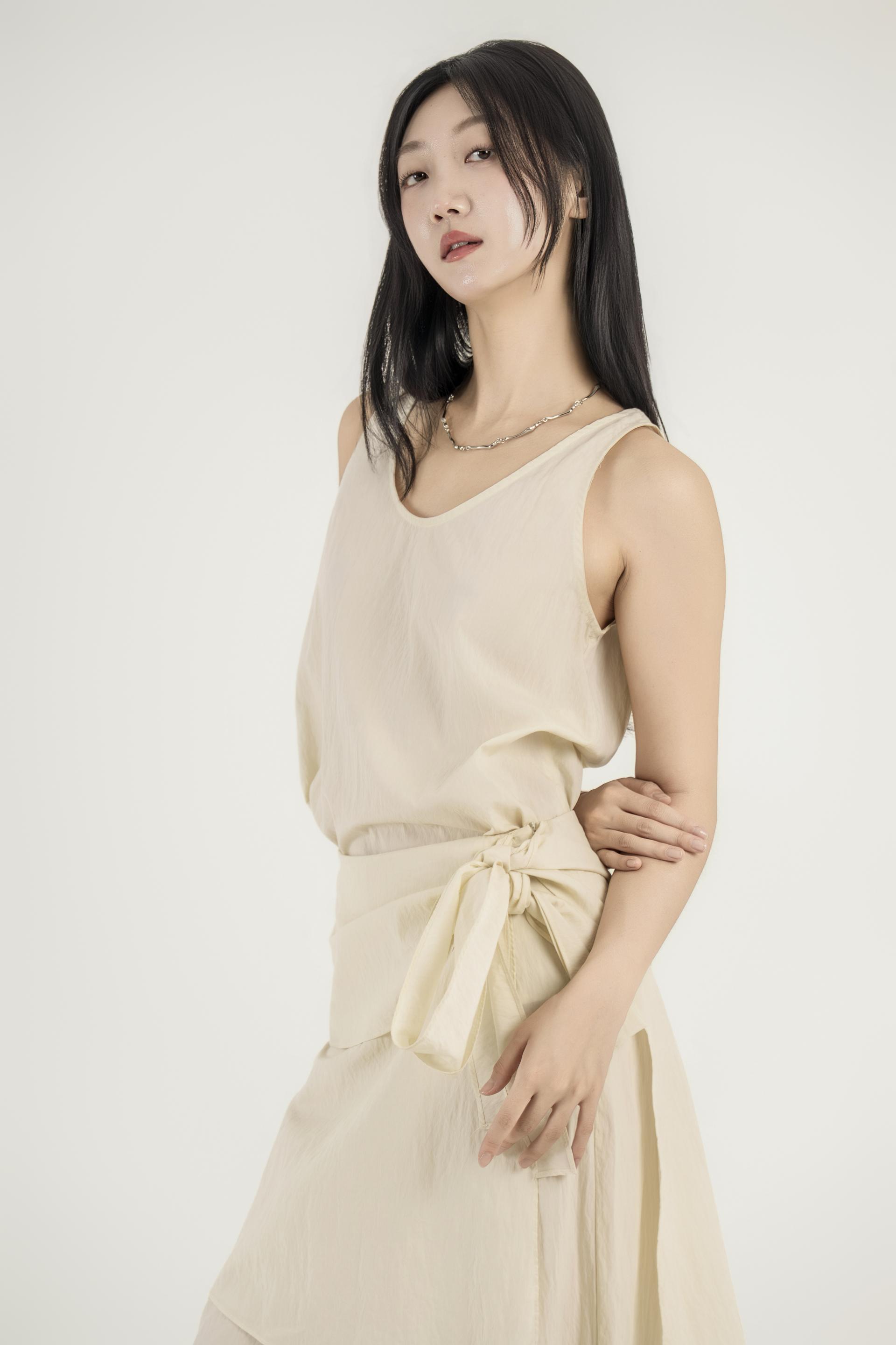 랩 레이어드 와이드 팬츠 셋업