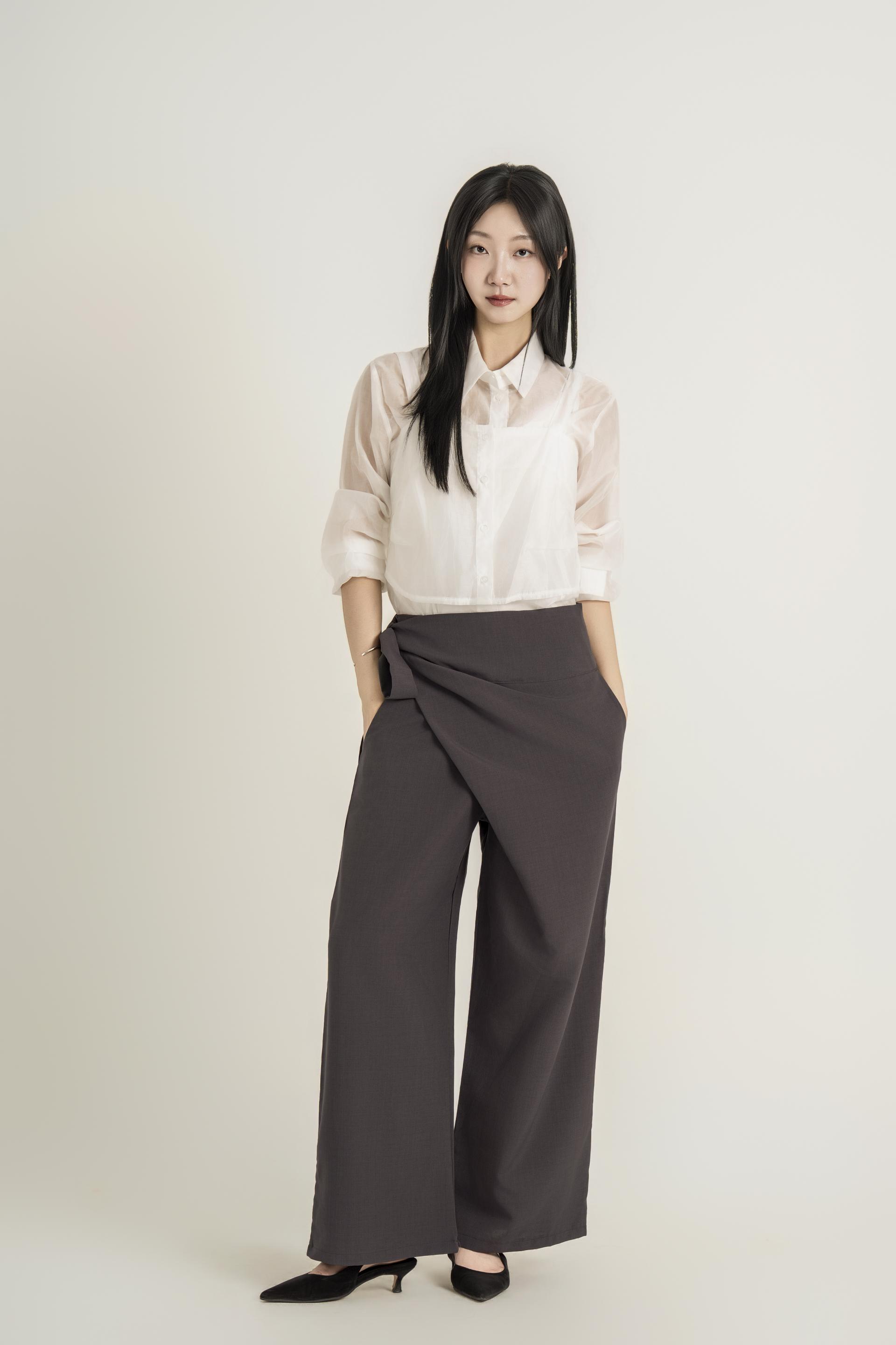 랩 패널 와이드 슬랙스
