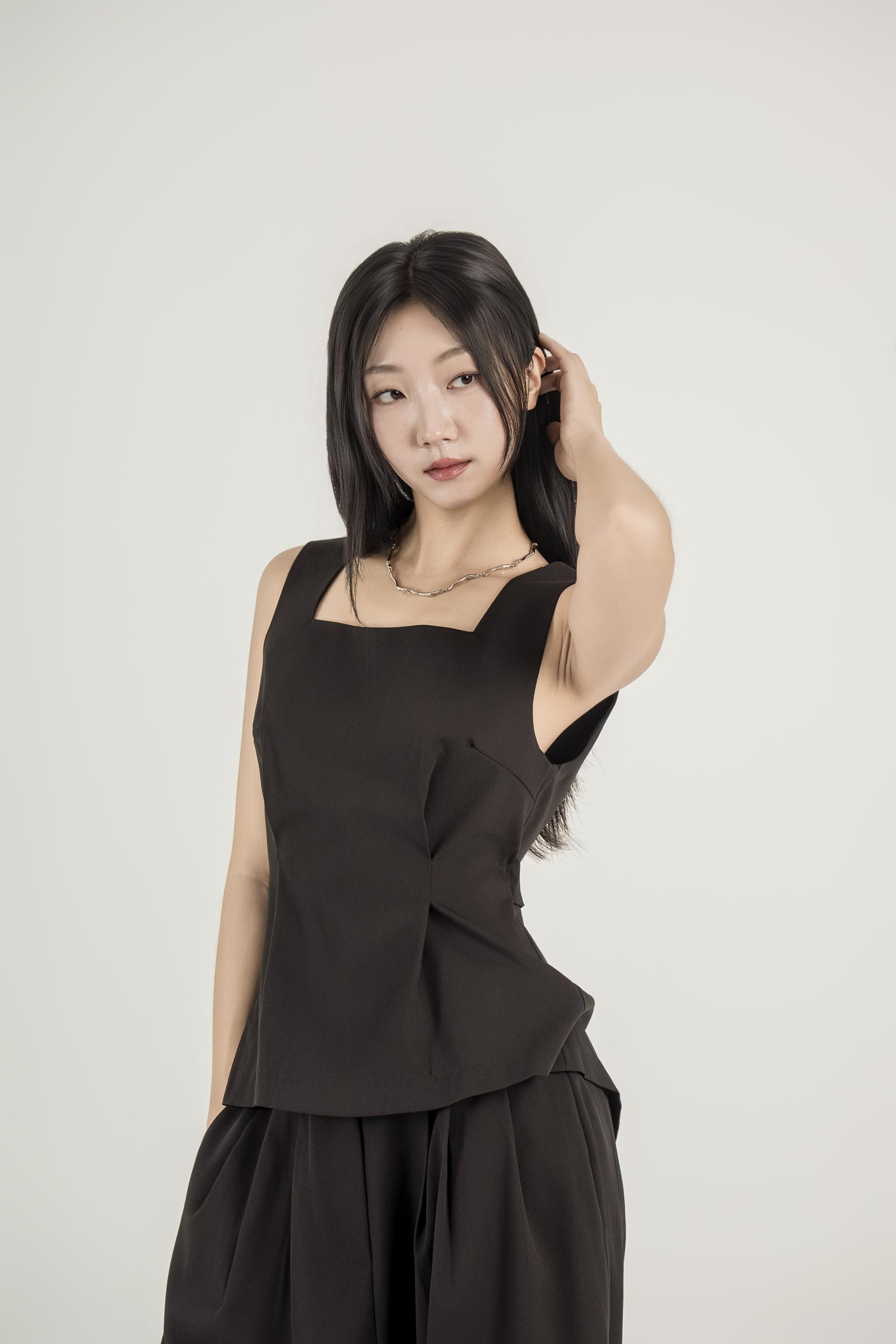스퀘어넥 플레어 탑 와이드 팬츠 셋업