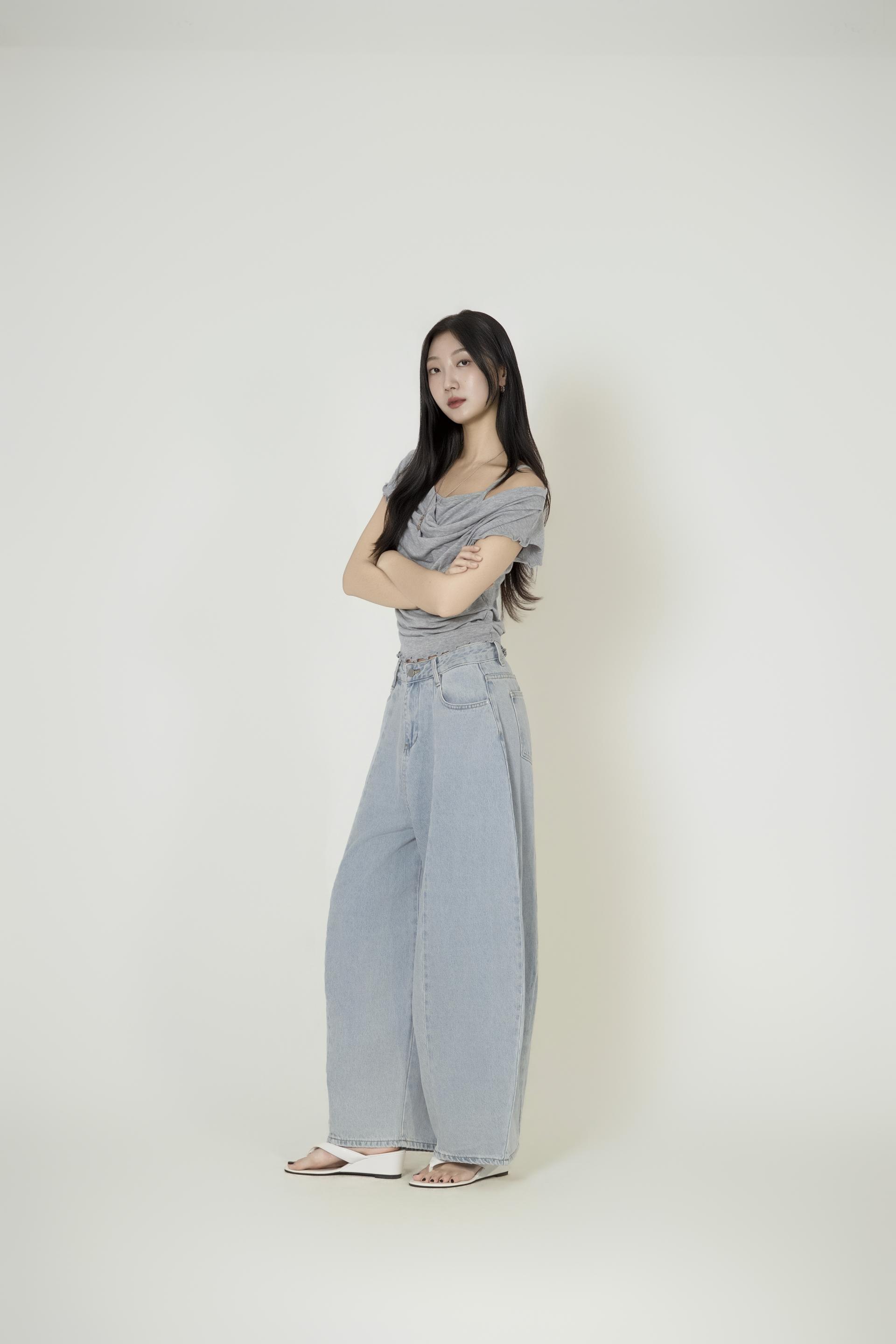 배색 리본칼라 크롭 투피스 복제