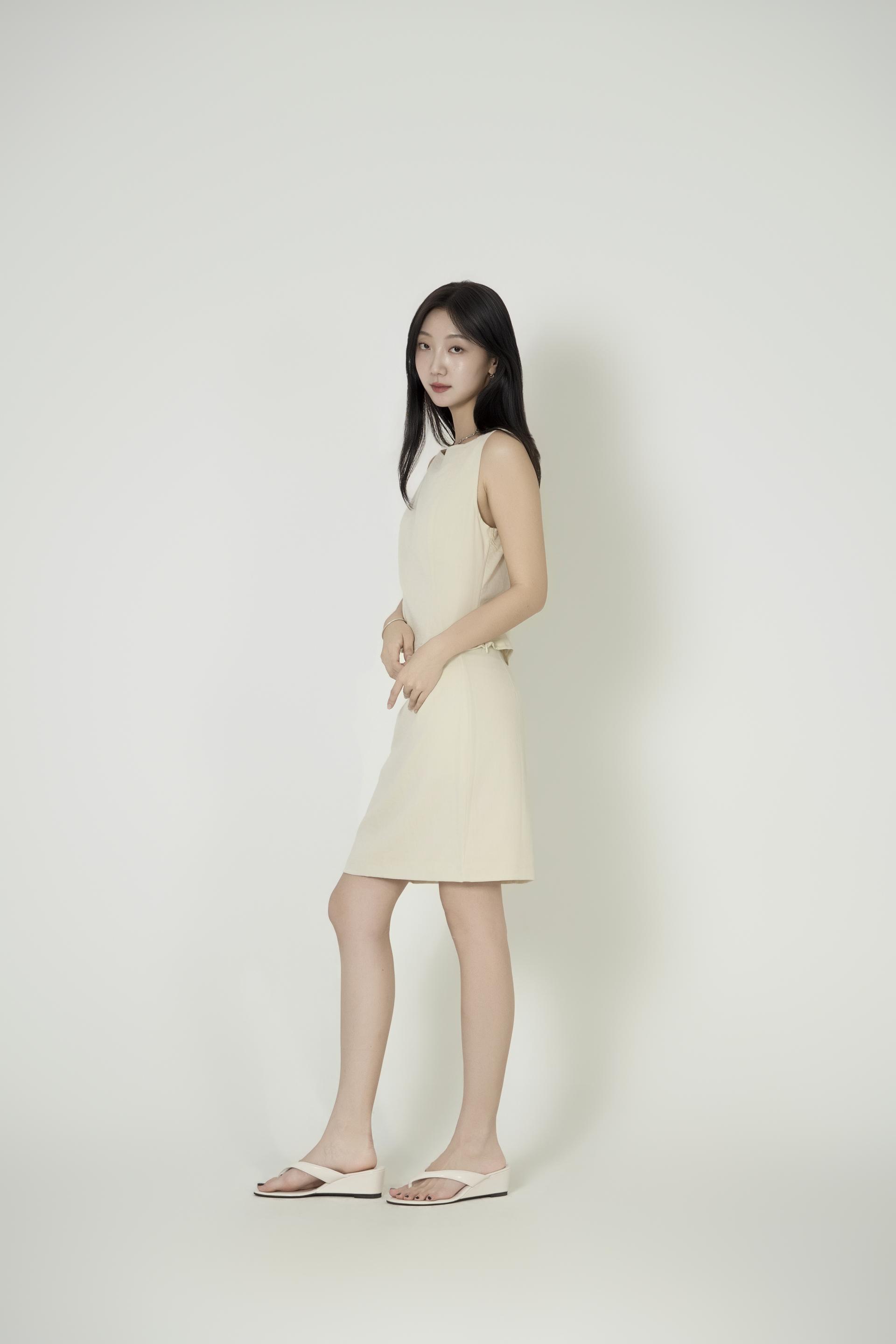 보트넥 절개크롭탑 미니스커트 셋업