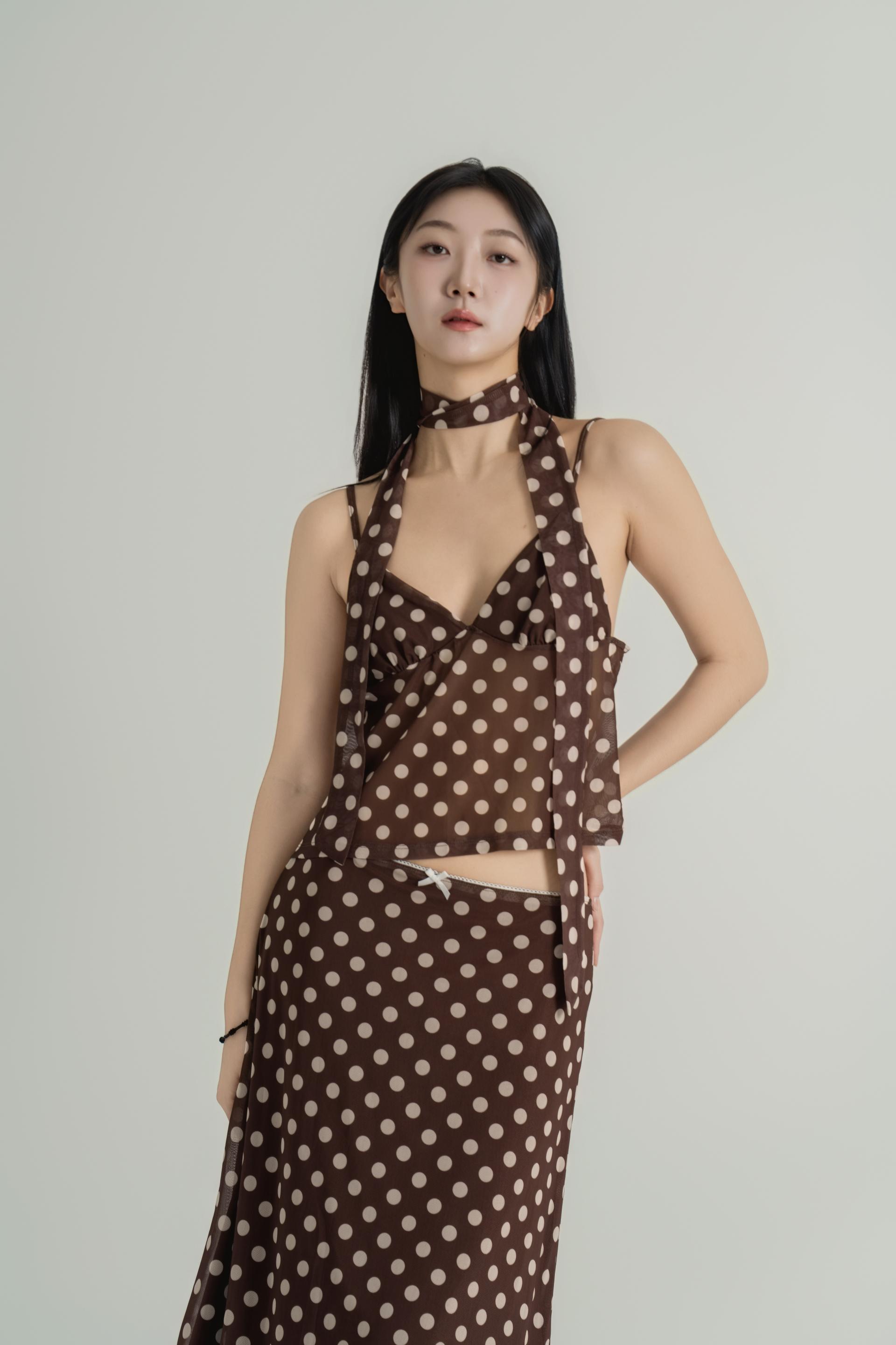 도트스카프 시어 셋업