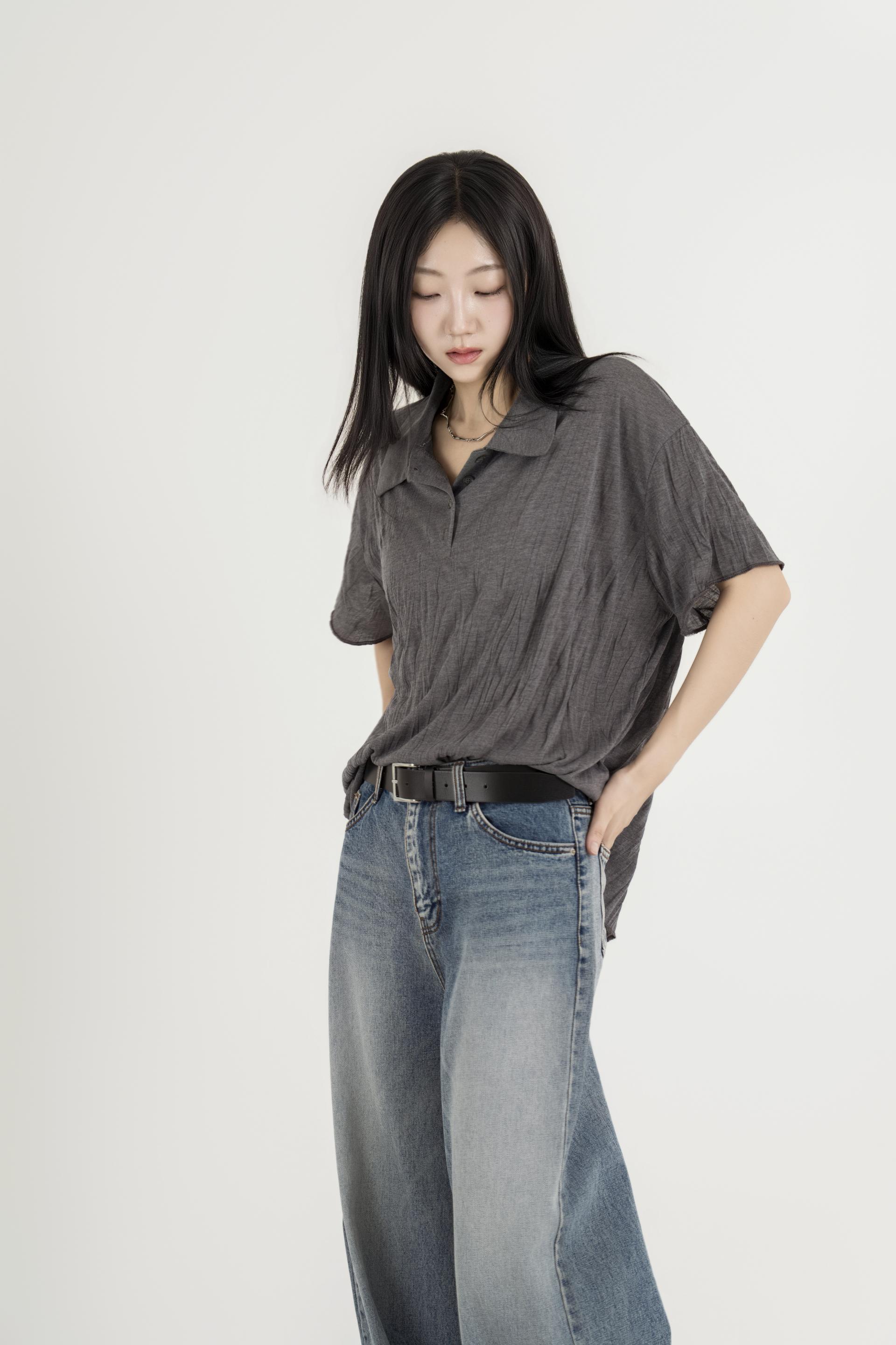 드라이 크링클 카라 탑