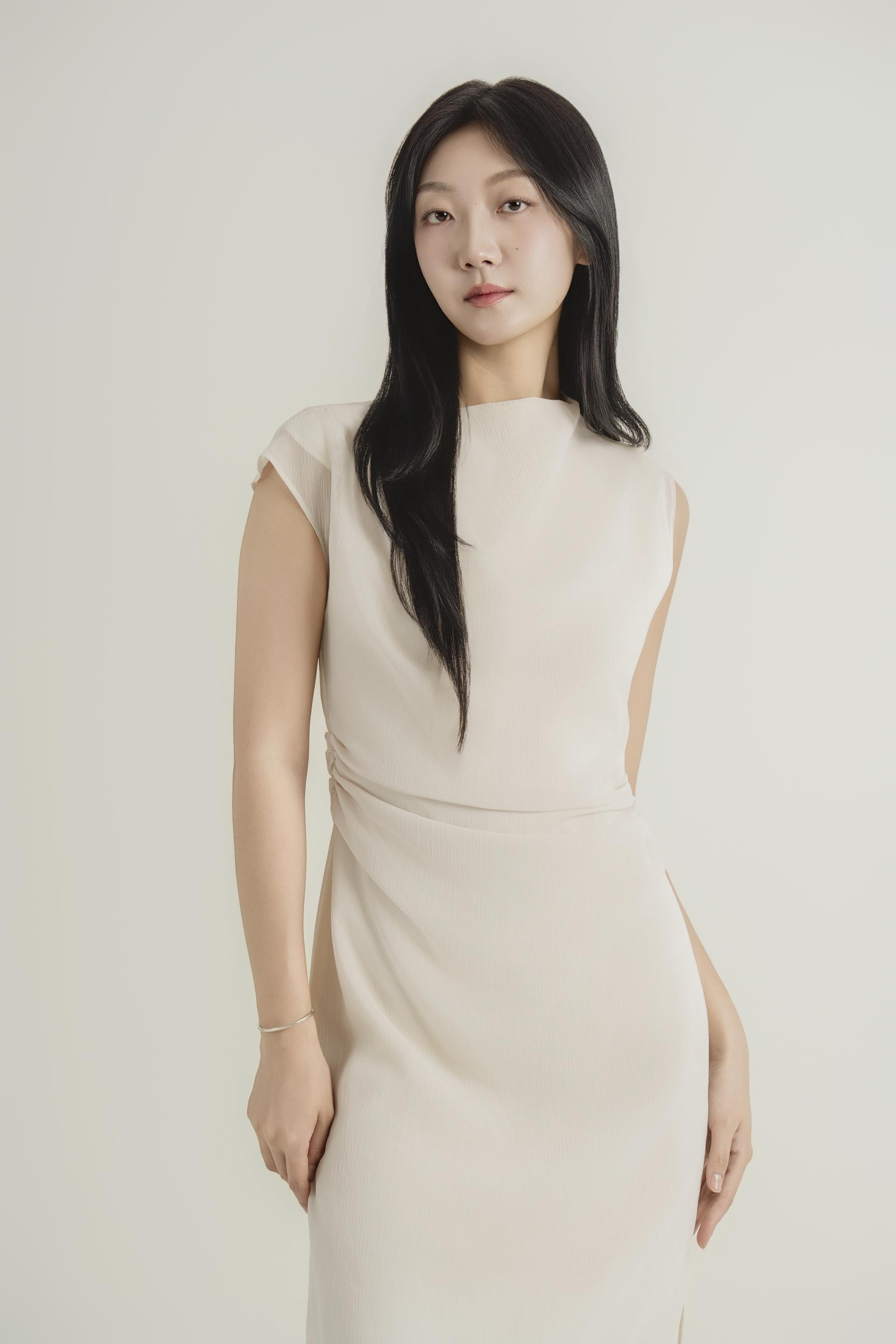 시어 레이어드 슬리브리스 원피스