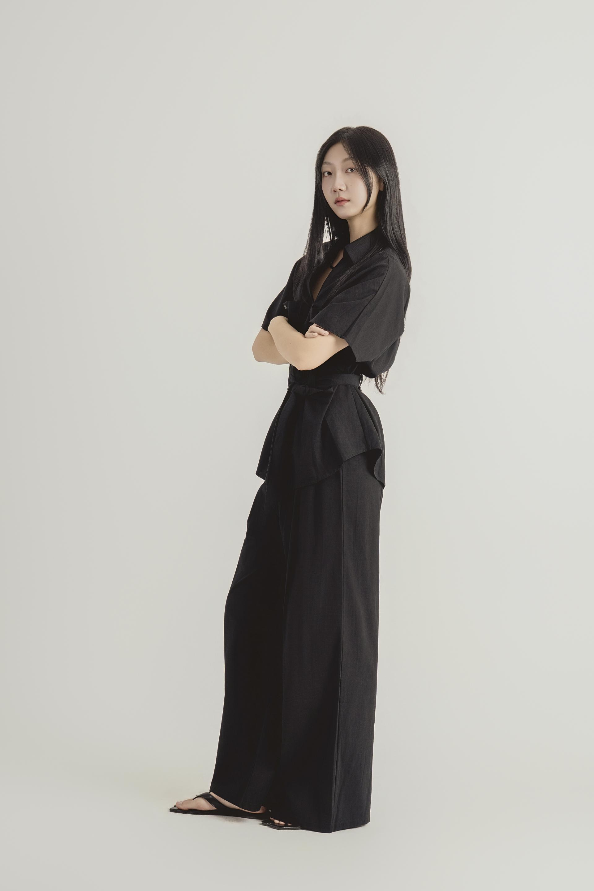 린넨 스트랩 셔츠 와이드 팬츠 셋업