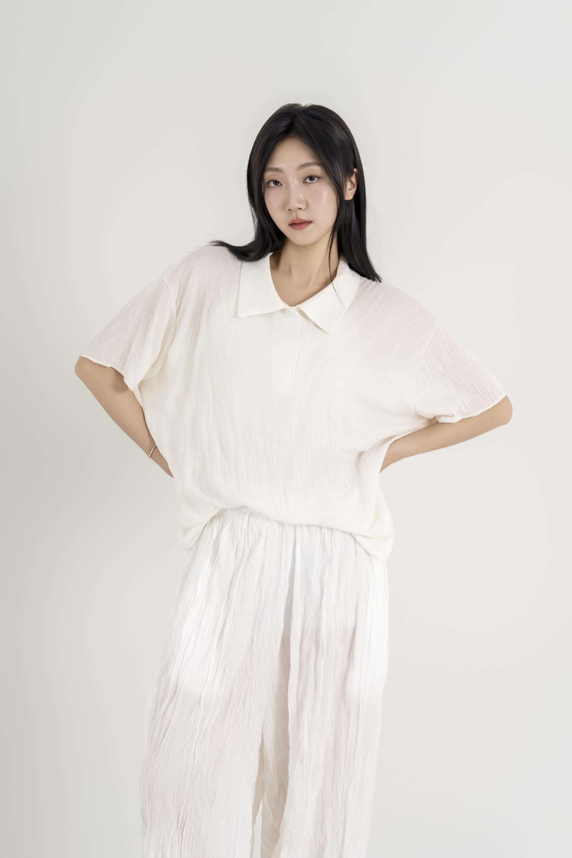 텍스처 볼륨 하렘 팬츠