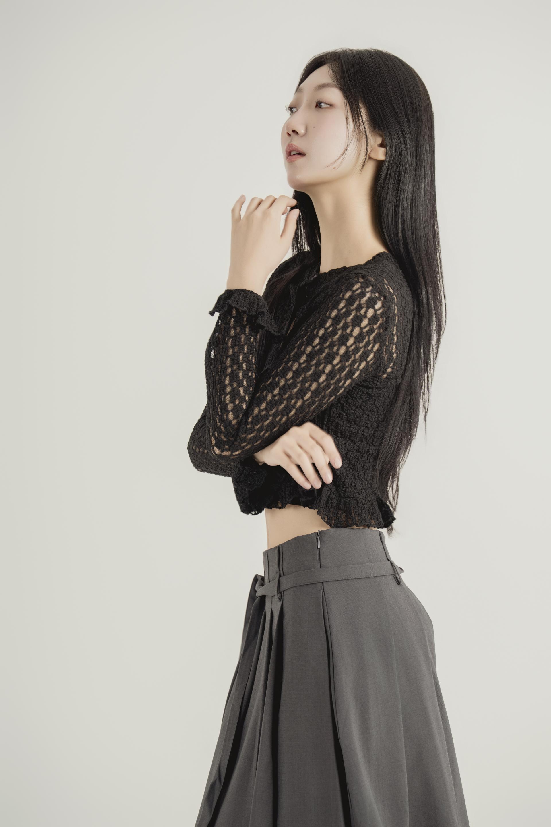 레이스 시어 크롭 가디건