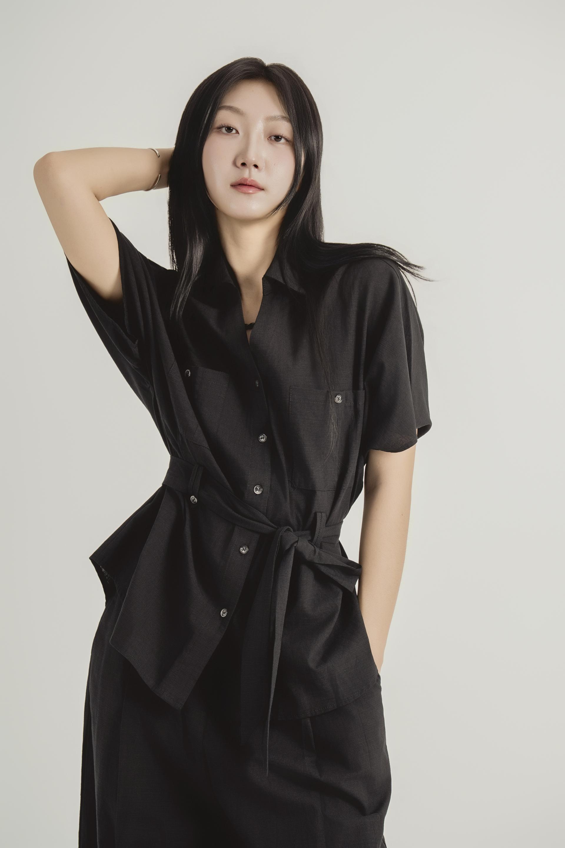 린넨 스트랩 셔츠 와이드 팬츠 셋업