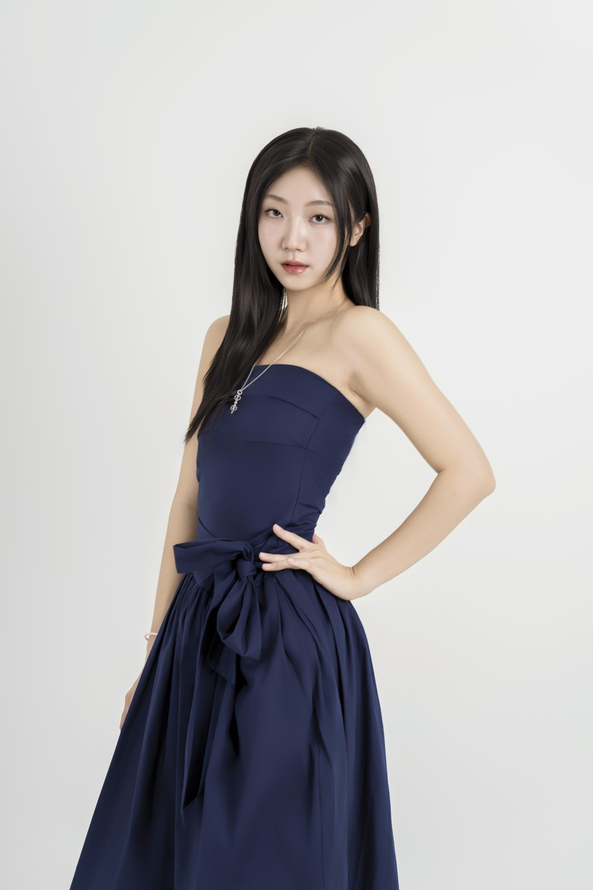 리본 웨이스트 벌룬 원피스