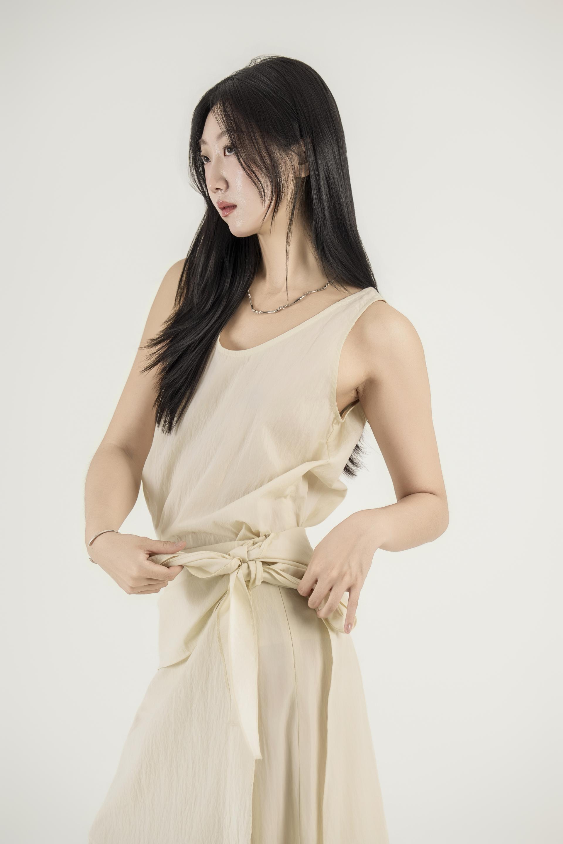 랩 레이어드 와이드 팬츠 셋업