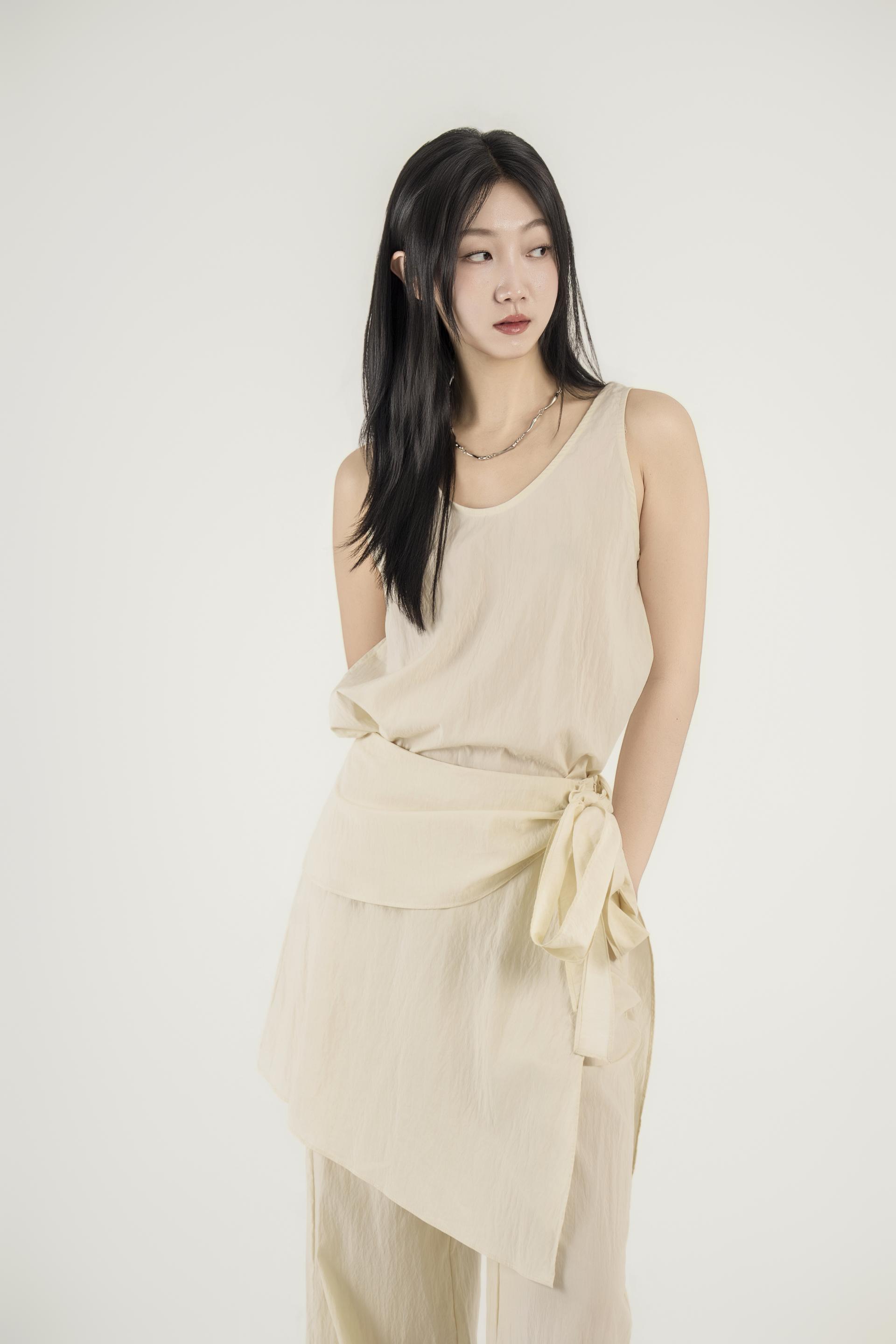 랩 레이어드 와이드 팬츠 셋업