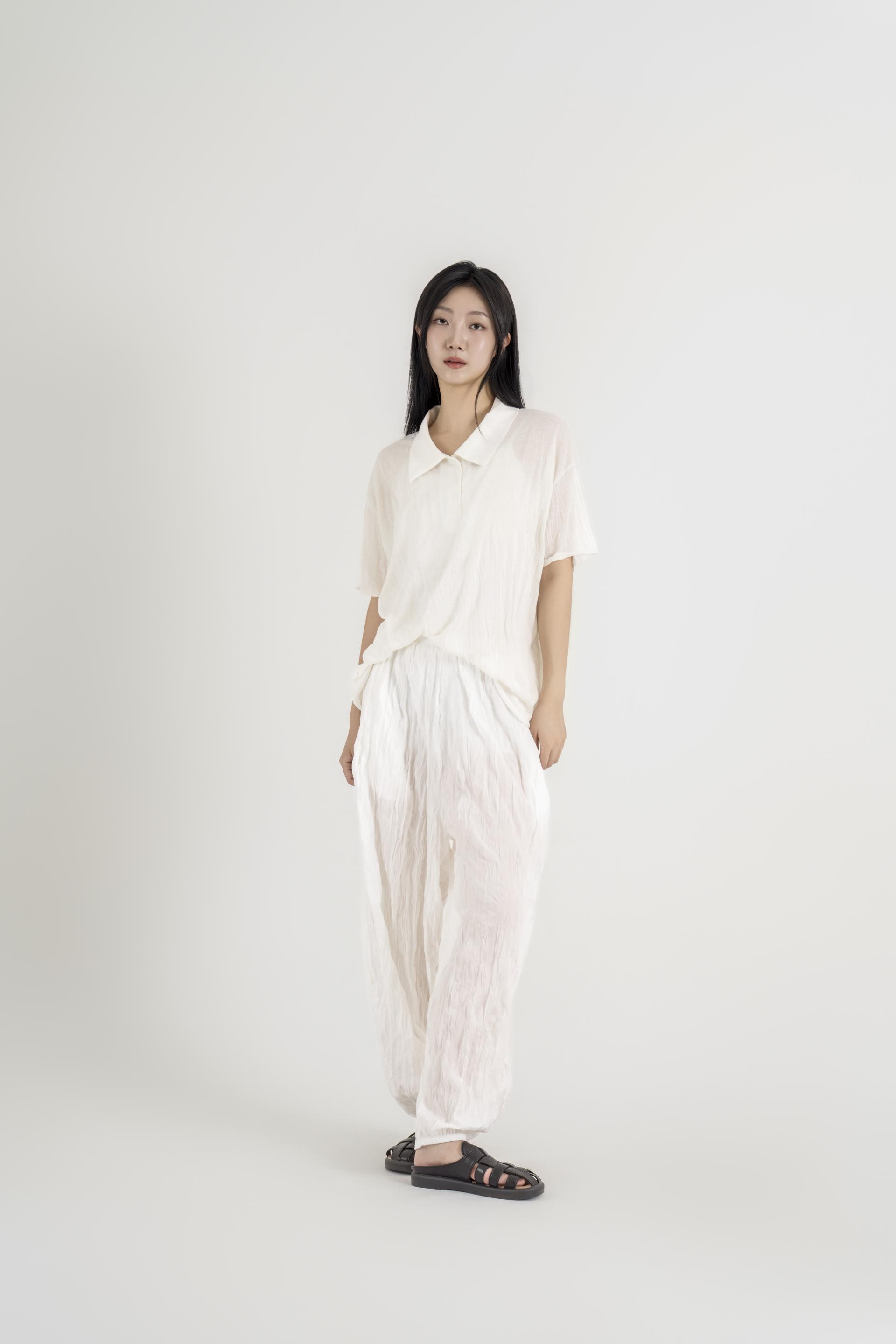 텍스처 볼륨 하렘 팬츠