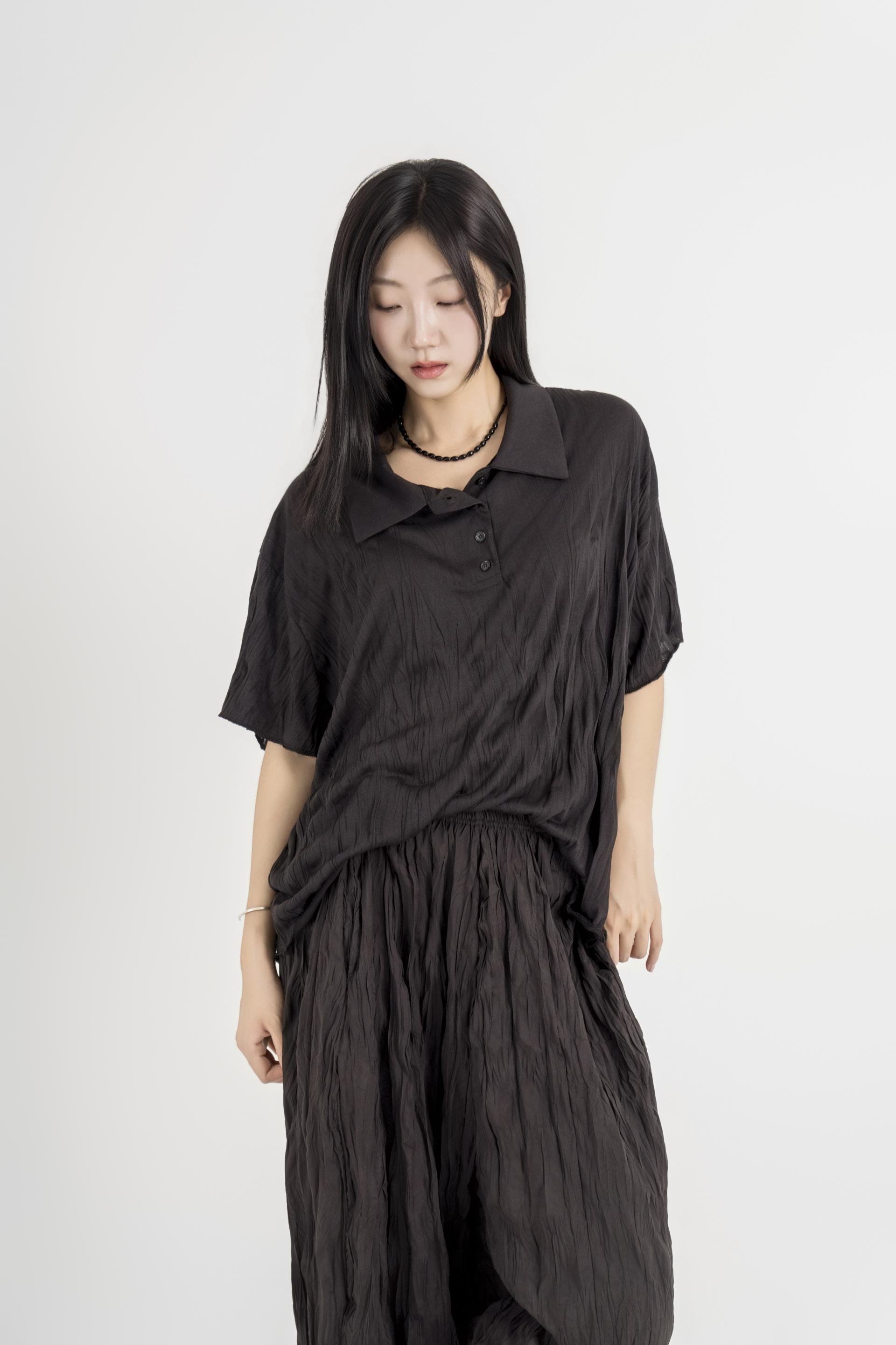 텍스처 볼륨 하렘 팬츠