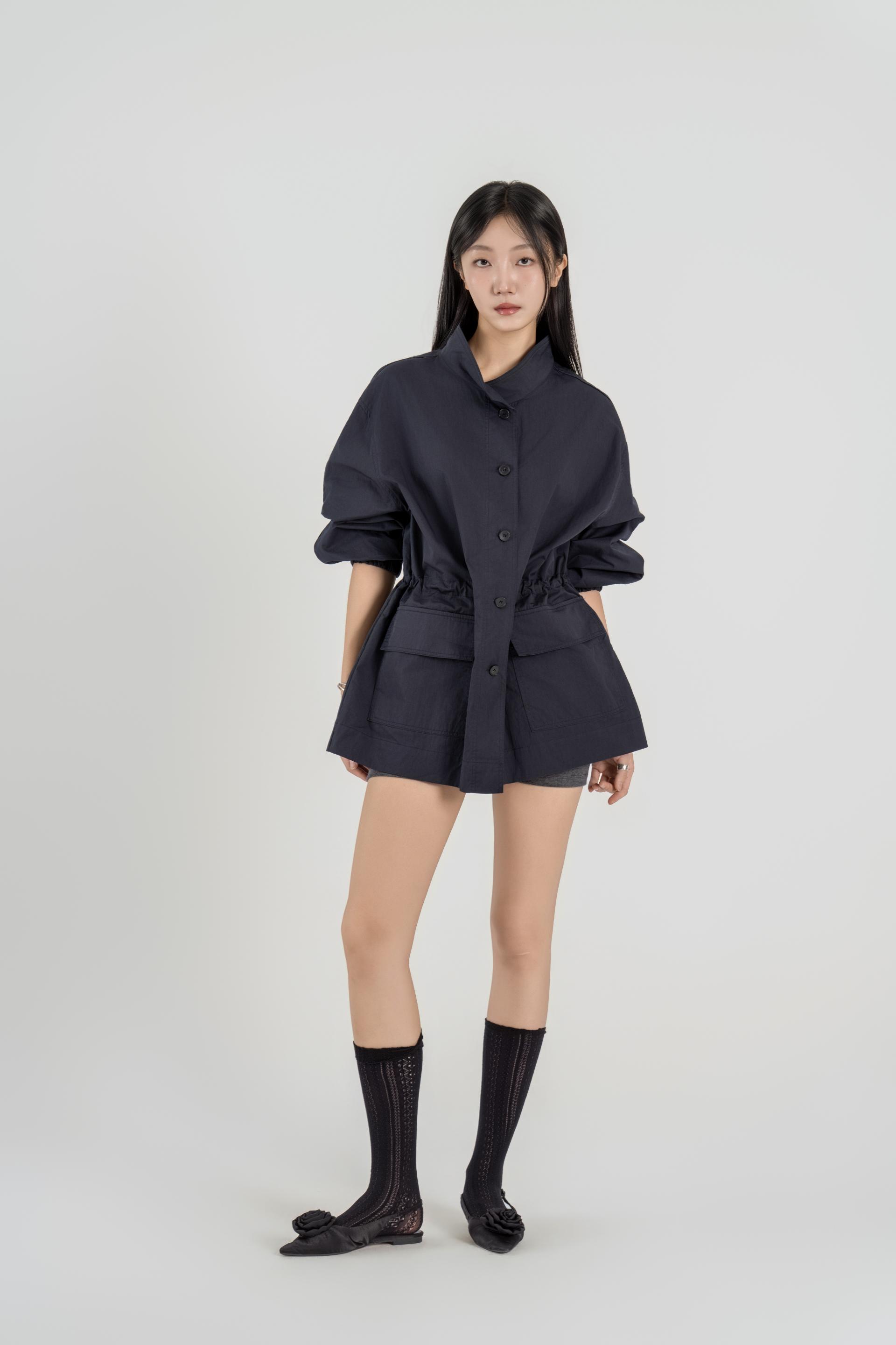 웨이스트 셔링 아웃포켓 필드 자켓