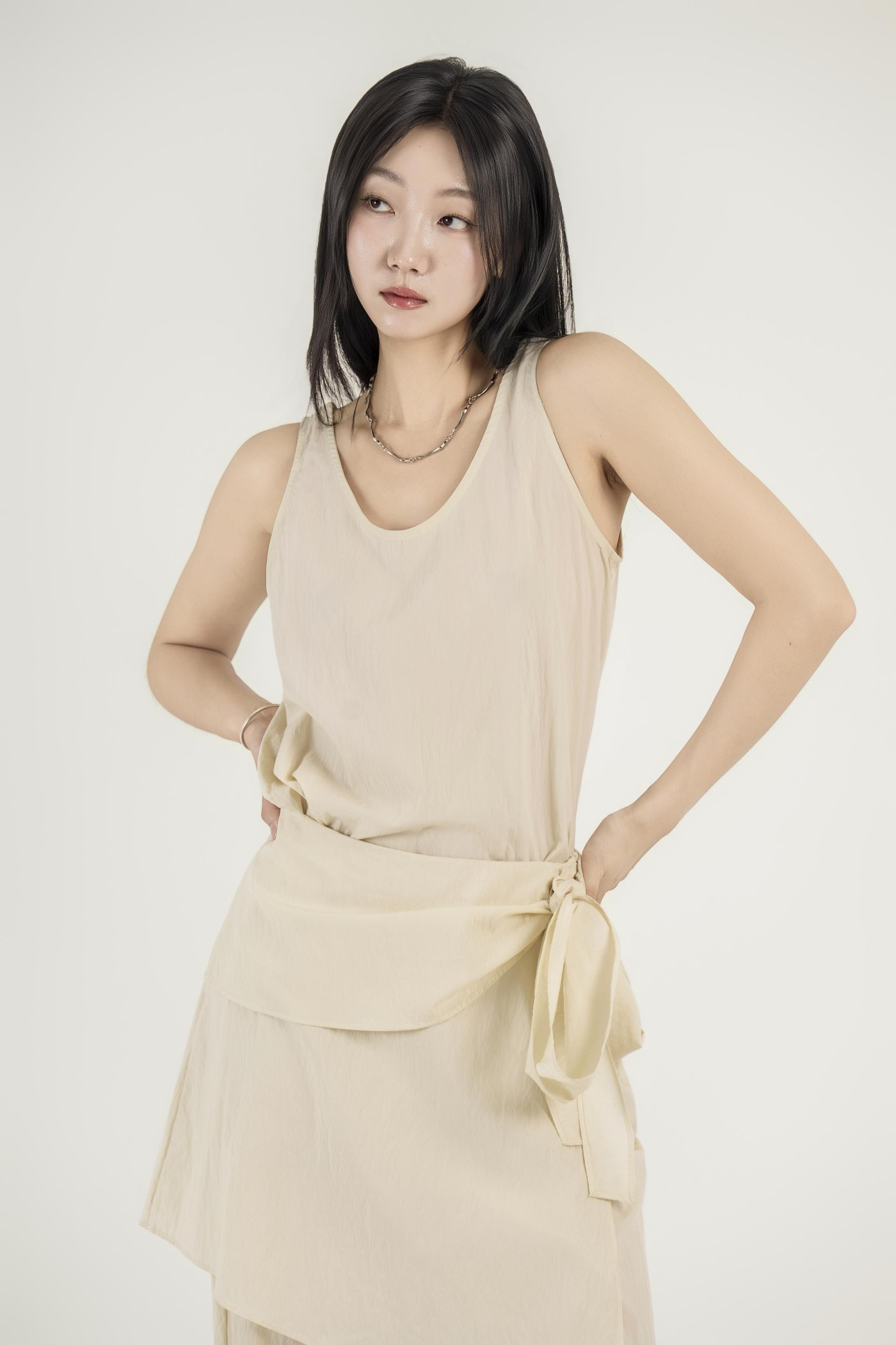랩 레이어드 와이드 팬츠 셋업