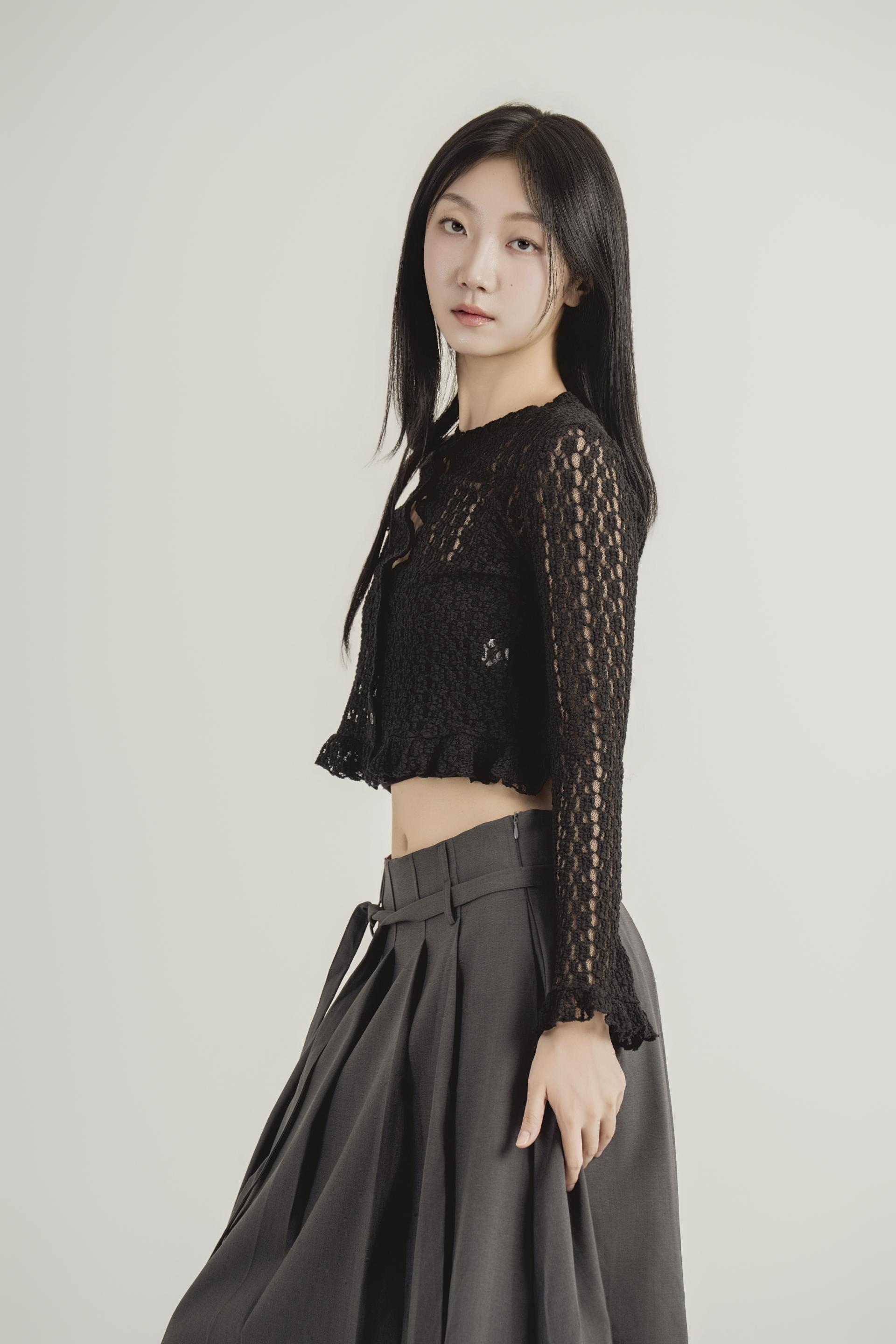 레이스 시어 크롭 가디건