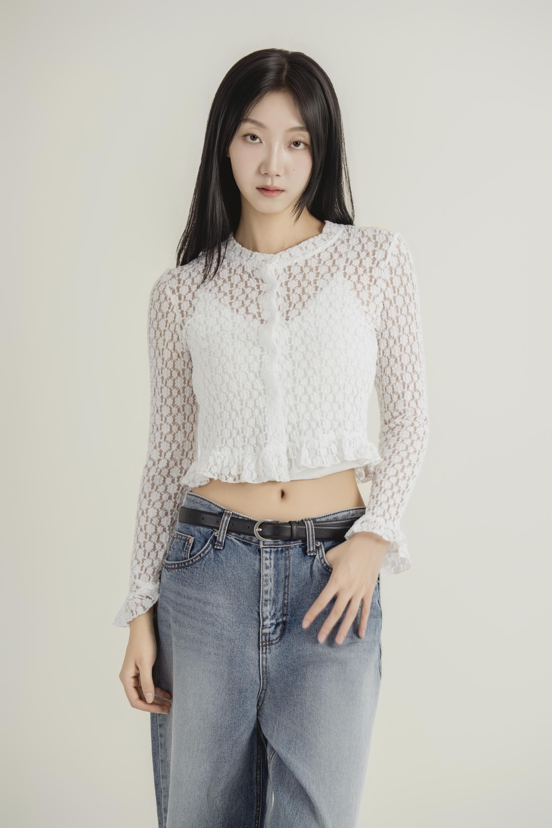 레이스 시어 크롭 가디건