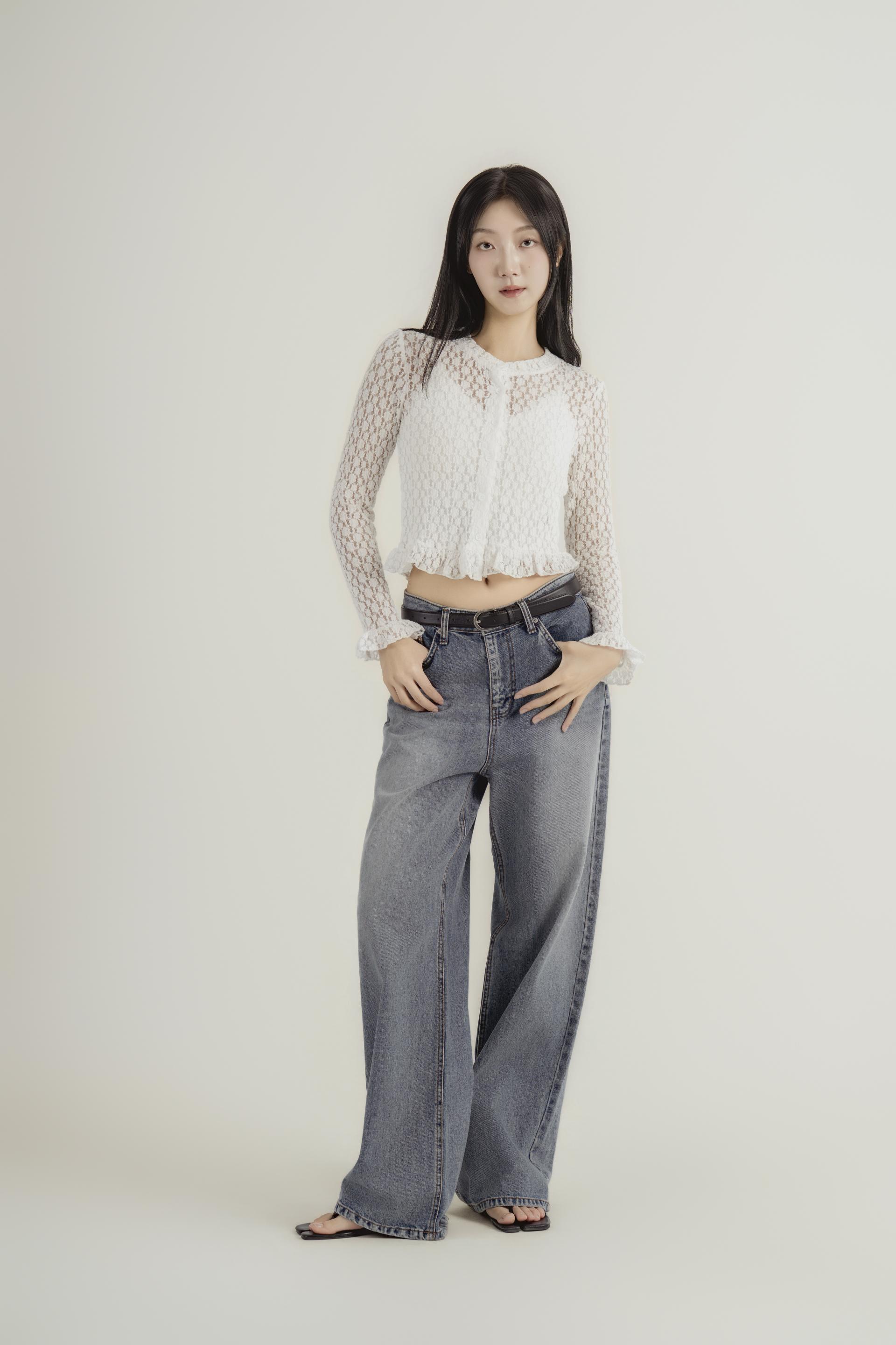 레이스 시어 크롭 가디건