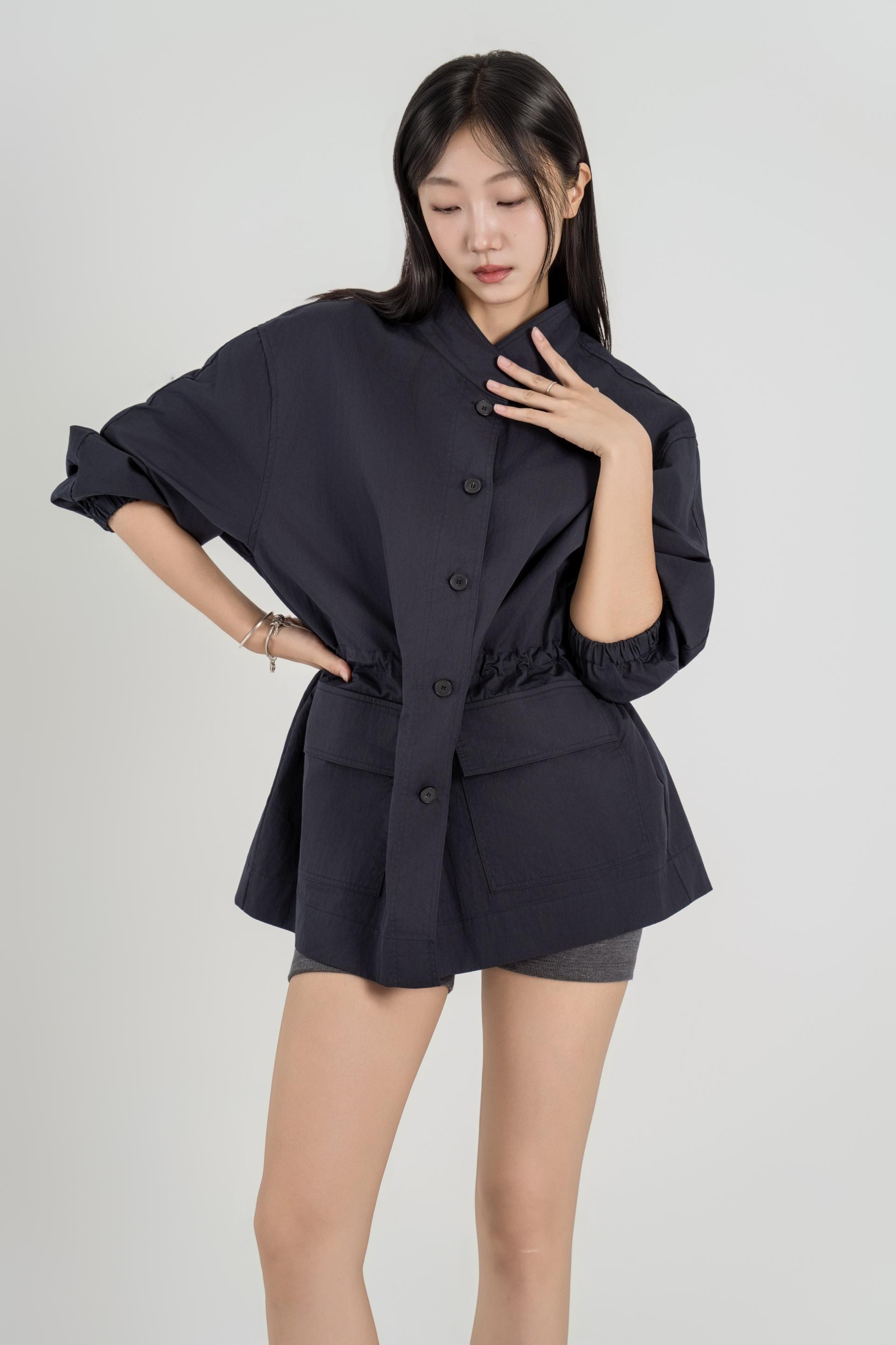 웨이스트 셔링 아웃포켓 필드 자켓