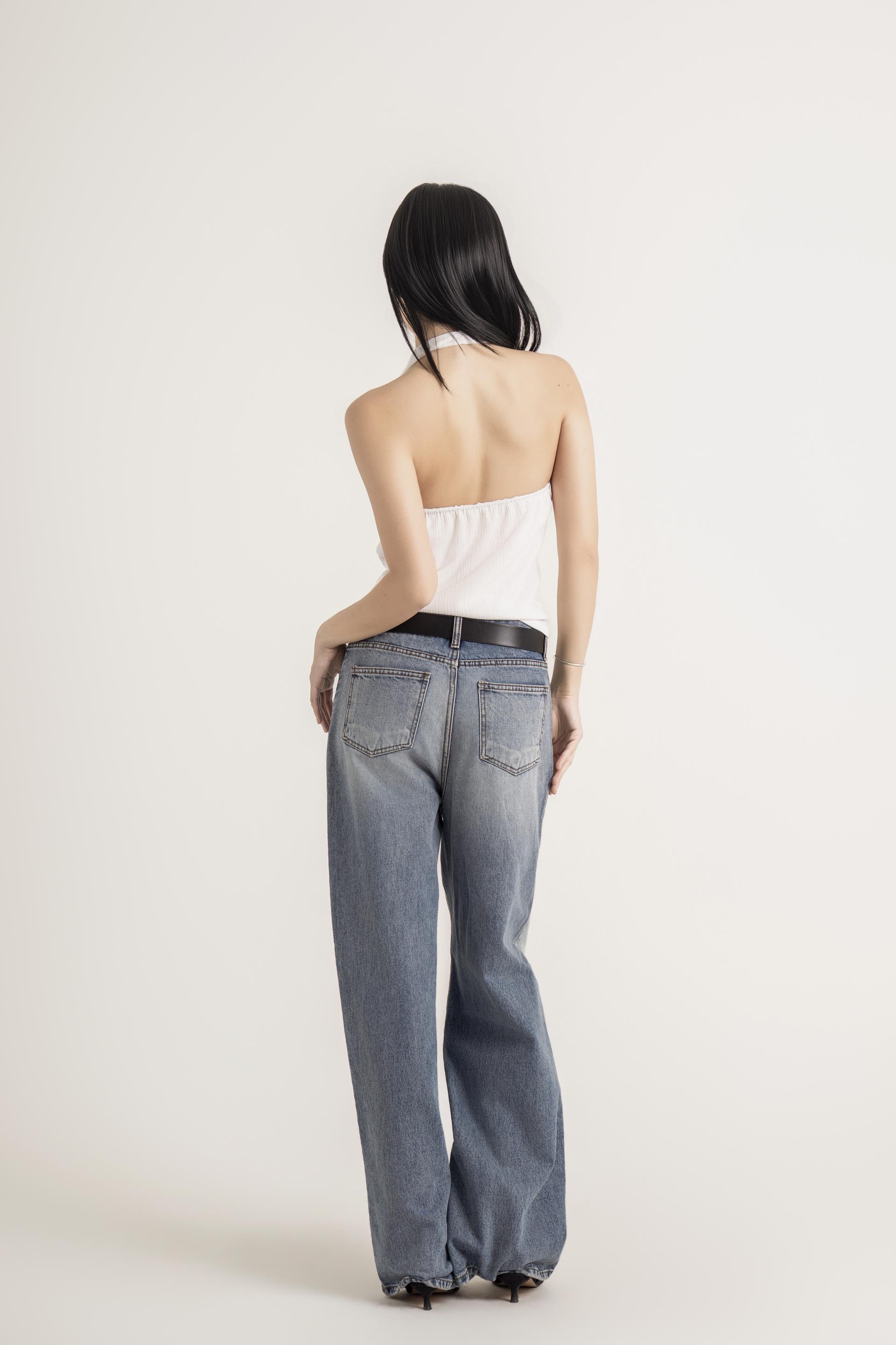 홀터넥 셔링 백리스 탑