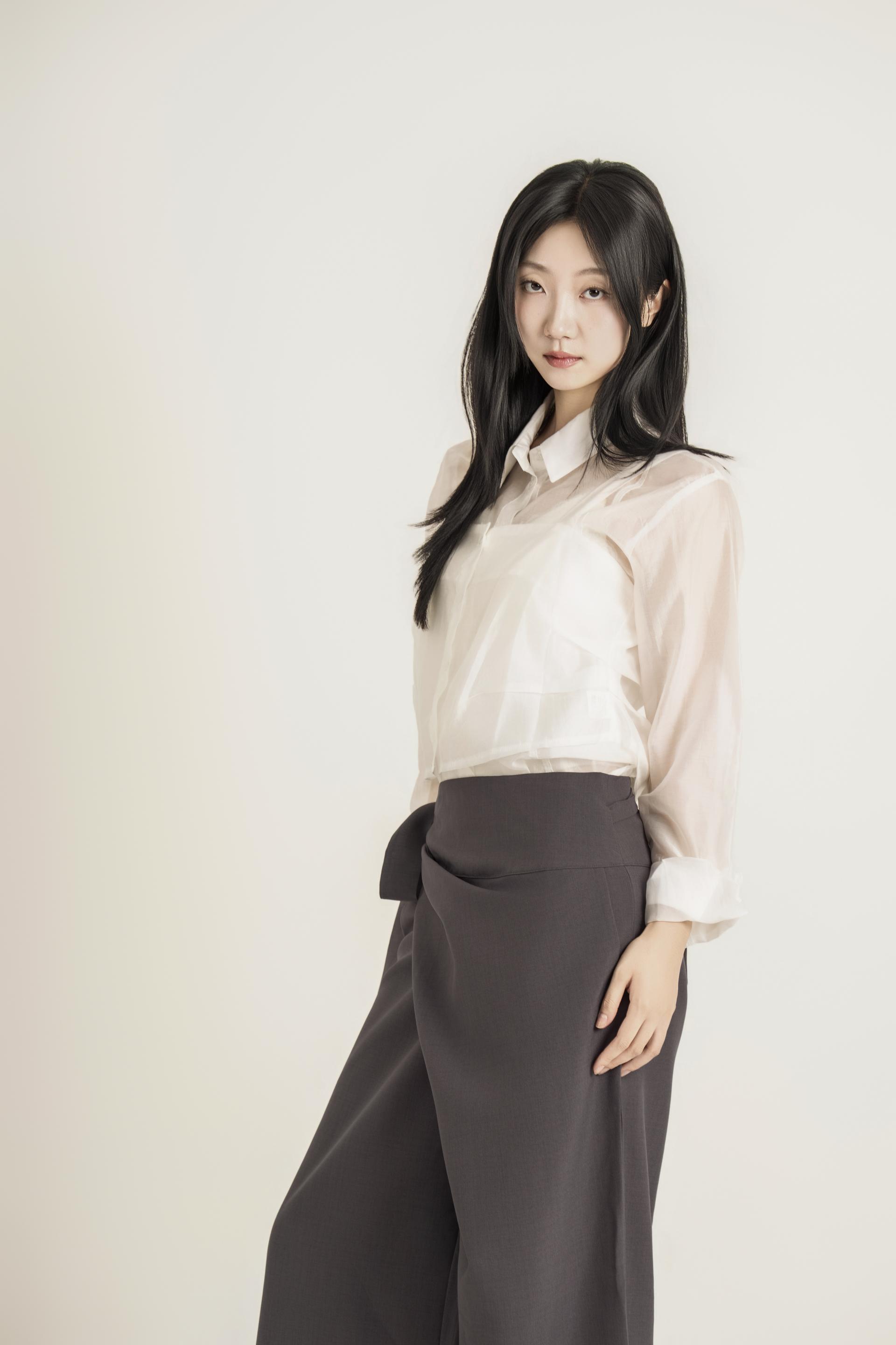 시스루 패널 레이어드 셔츠