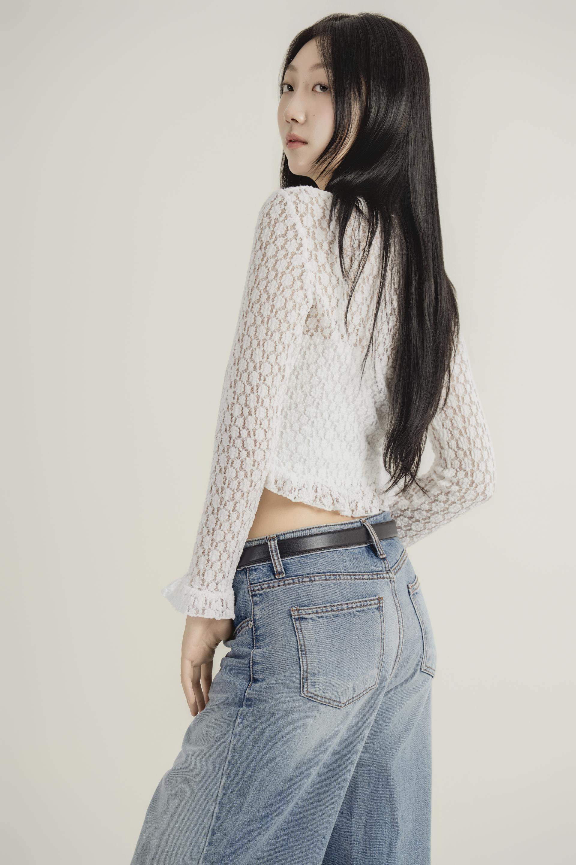레이스 시어 크롭 가디건