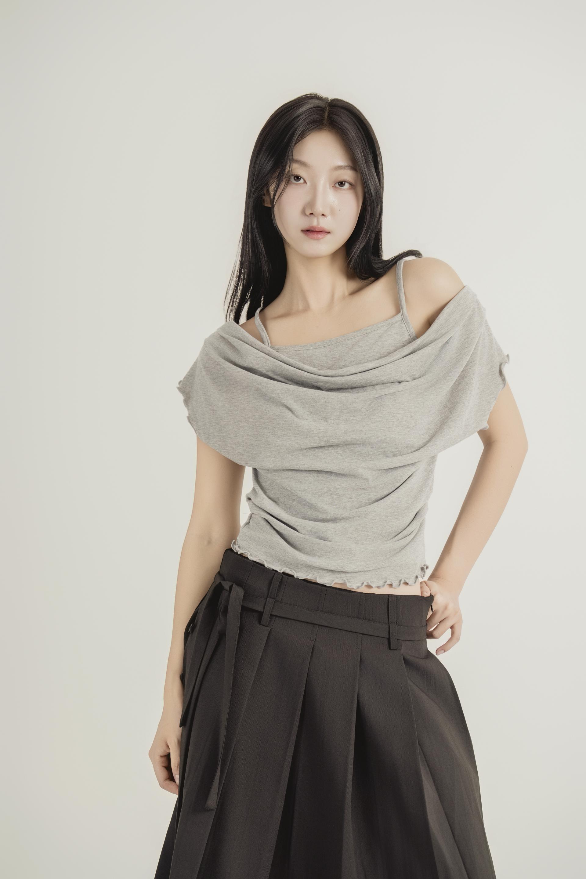 플리츠 레이어드 와이드 팬츠