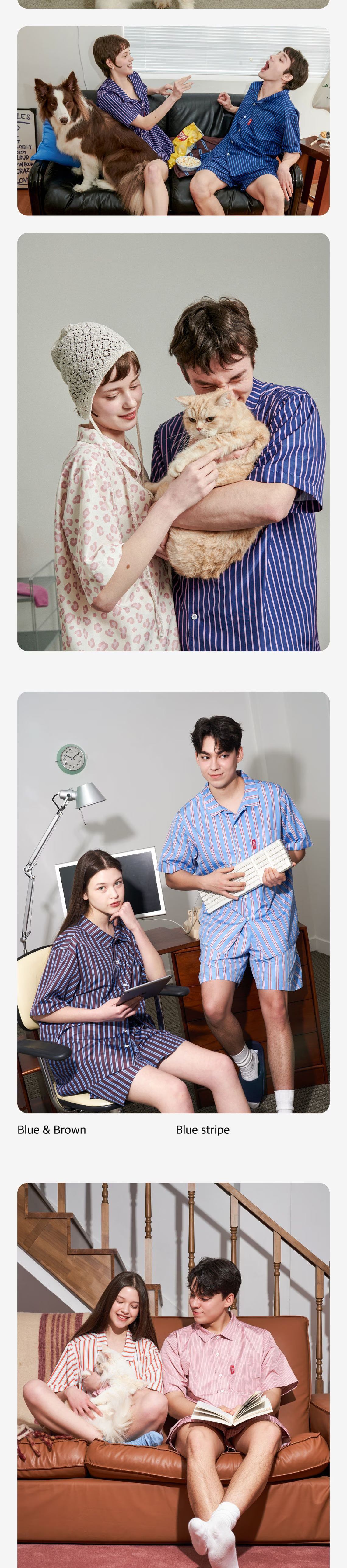 [日本] Furless pajamas [Short] - Leopard (4Color, 3Size)