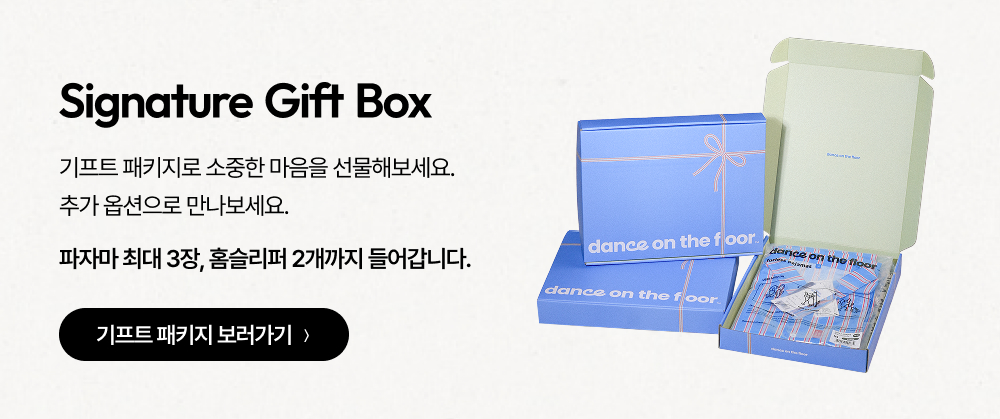 반팔 퍼리스 파자마 - 블루 스트라이프