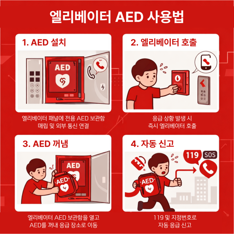 엘리베이터 AED 시스템