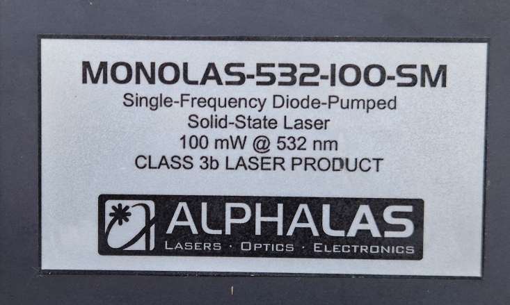 ALPHALAS Monolas-532-100-SM (부품용) : 엠아이티솔루션