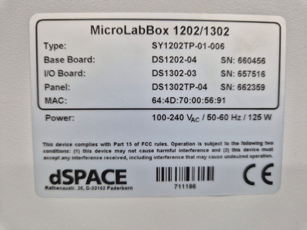 dSPACE MicroLabBox 1202/1302 : 엠아이티솔루션