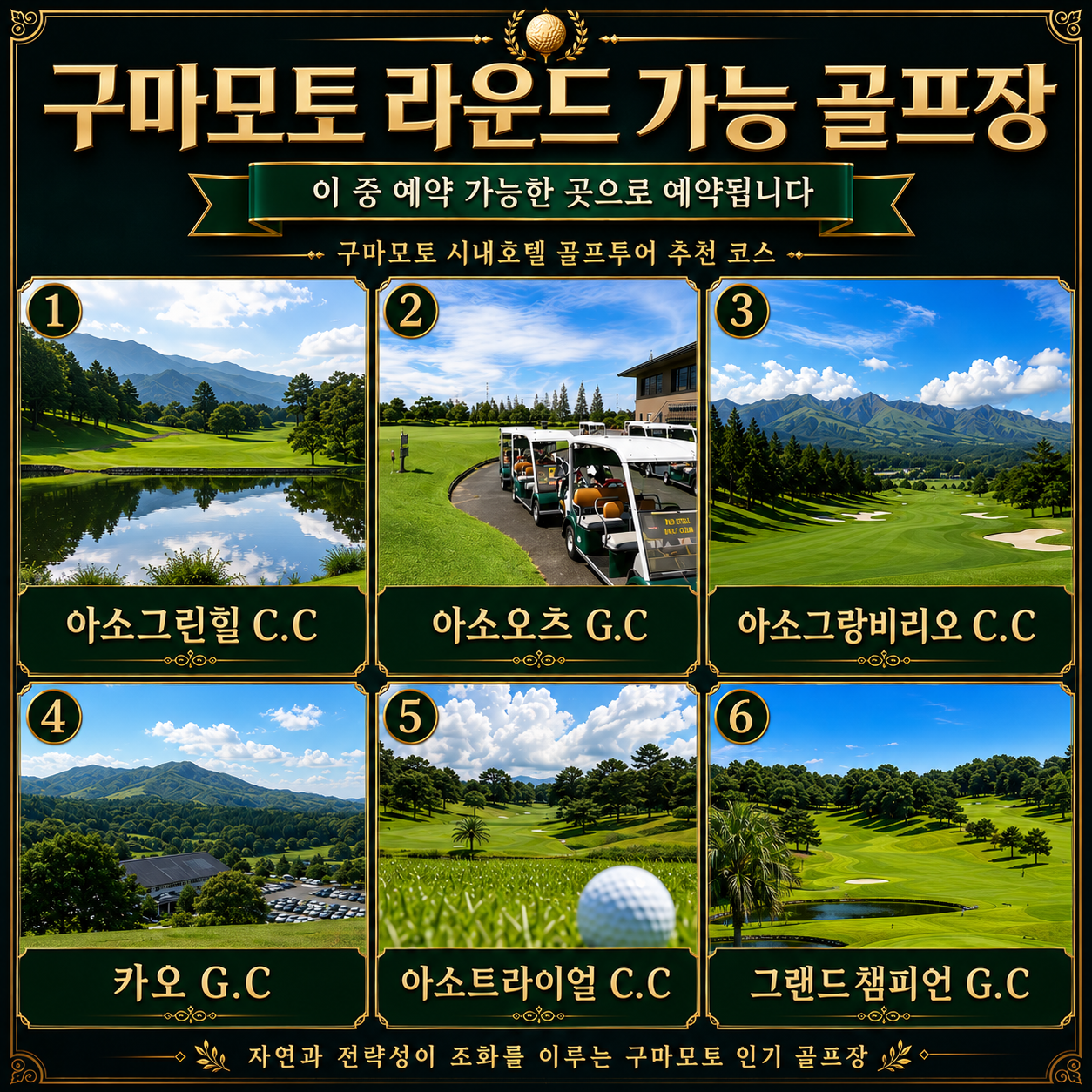 🏌️‍♂️ 시원한 구마모토 아소 고원 골프