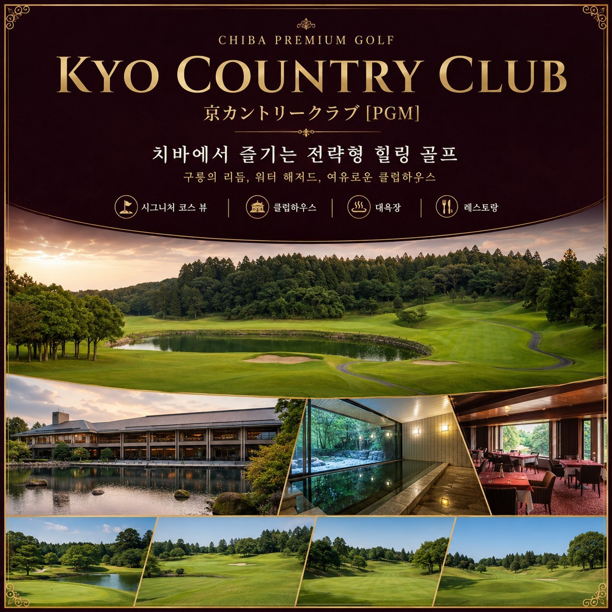 ⛳️동경 치바 유락죠 온천 골프⛳ 💕<3박4일>
