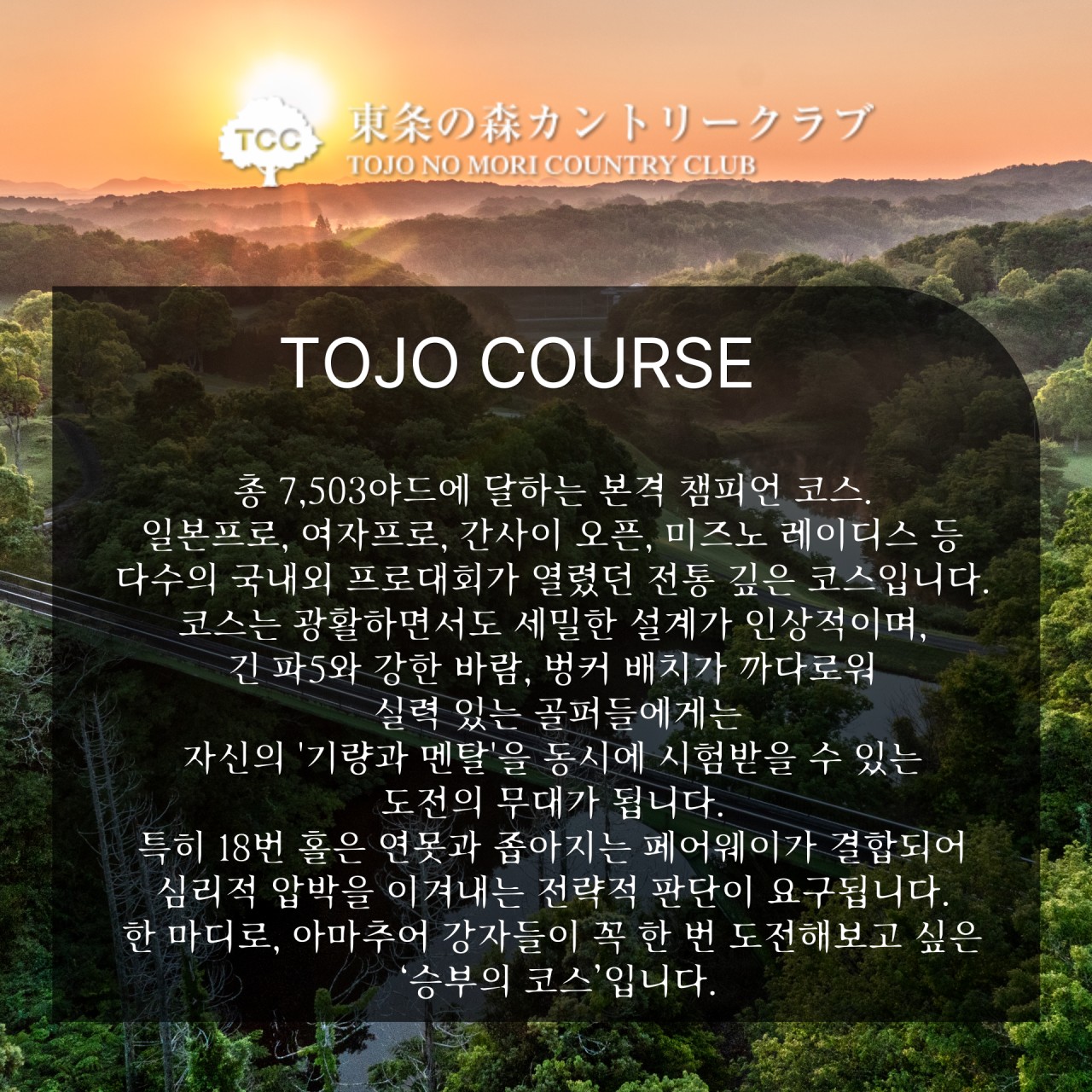 ⛳ 고베 토조노모리 63 골프 <고베공항>