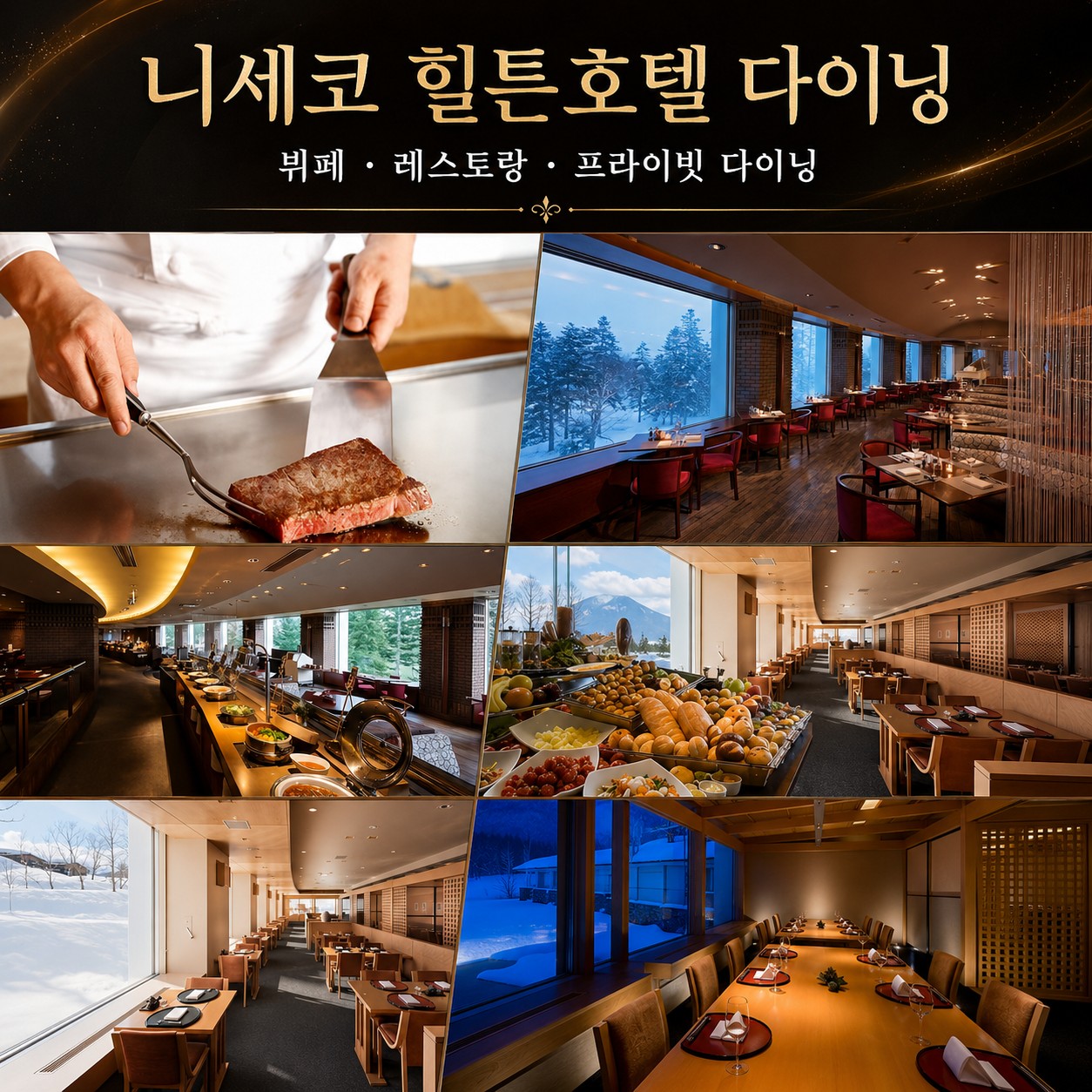 🏔️ 일본 북해도 니세코 힐튼 골프 3박 항공팩